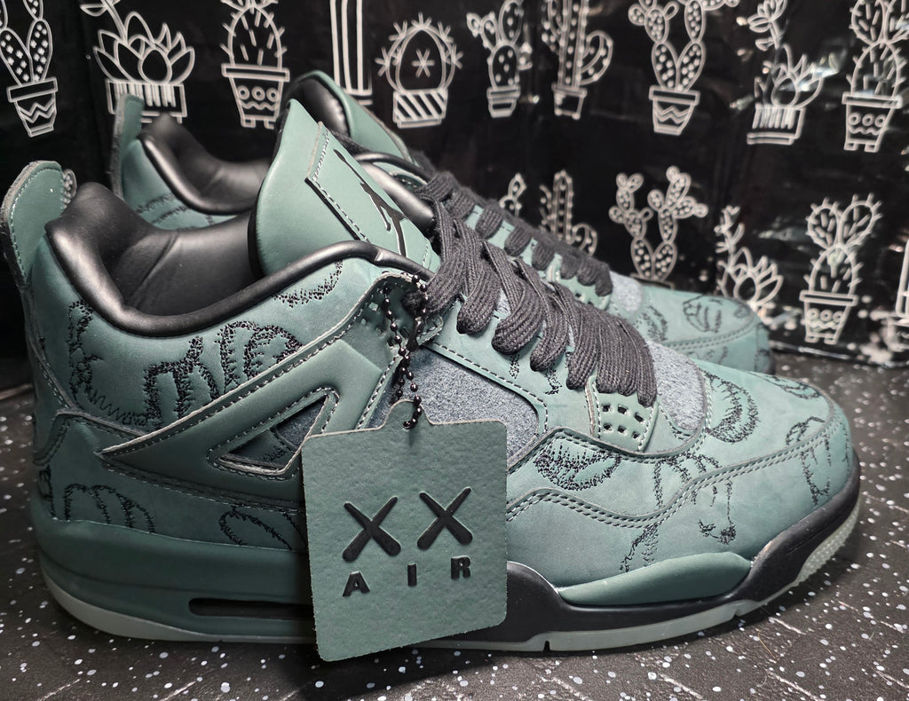 Jordan 4 “KAWS Inspired" Olive Colorway  – Top Tier / 1:1 Dream Collab – US 11 & 12 – New