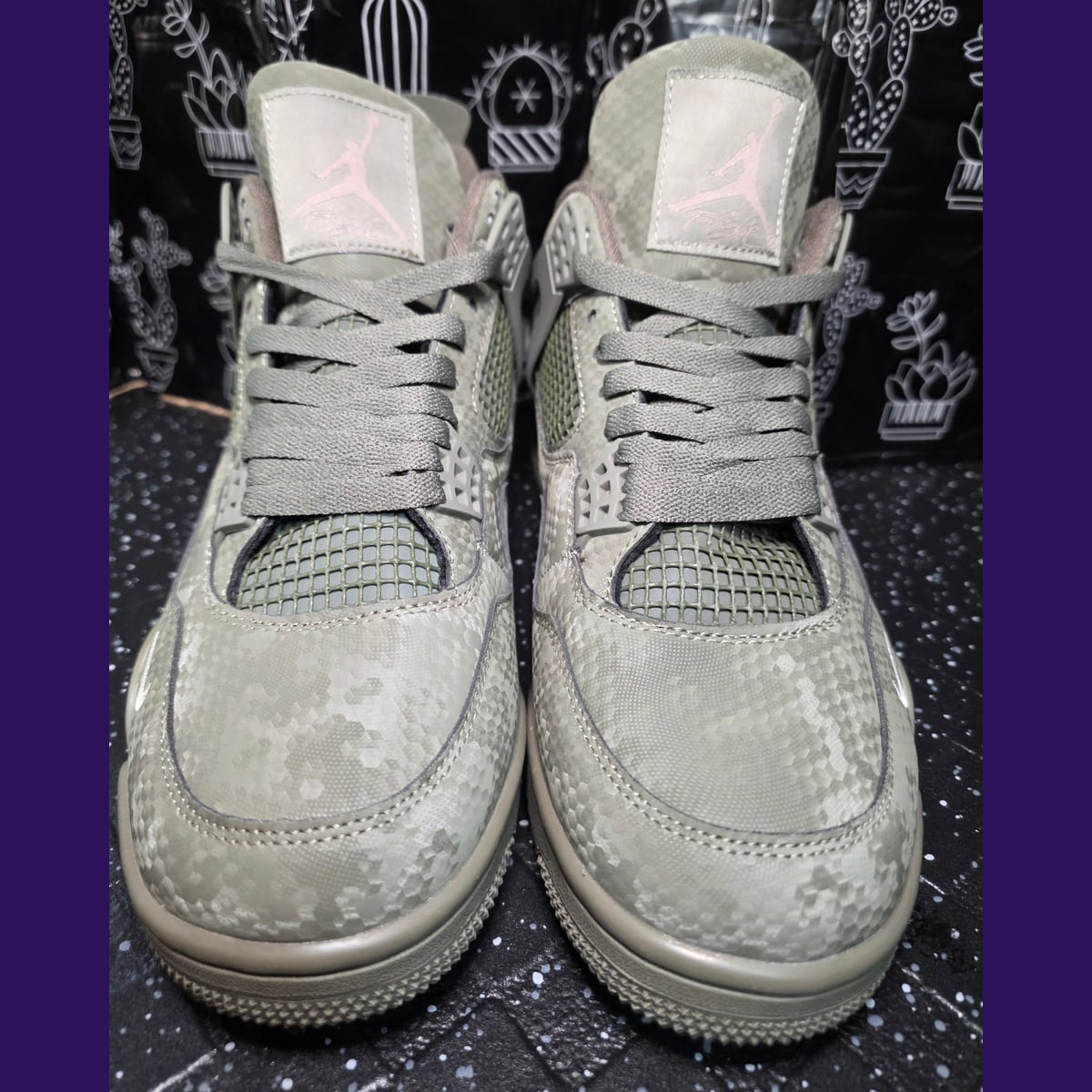 Jordan 4 “Army Mamba.” Fantasy Collab — Nigel Sylvester × Bike