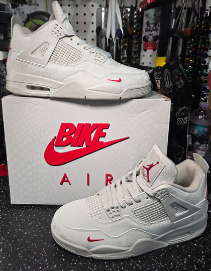 Jordan 4 “Gray Mamba.” Fantasy Collab — Nigel Sylvester × Bike Bricks Inspired  US 11 — New (Custom Snake‑Scale Box Included)