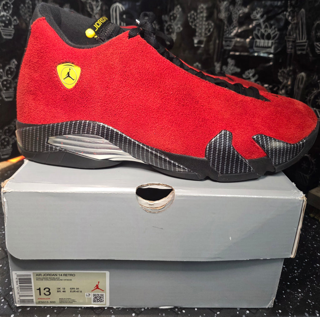 Jordan 14 “Ferrari.” 1:1 Inspired Build  US 13 — New (Original Box Included)