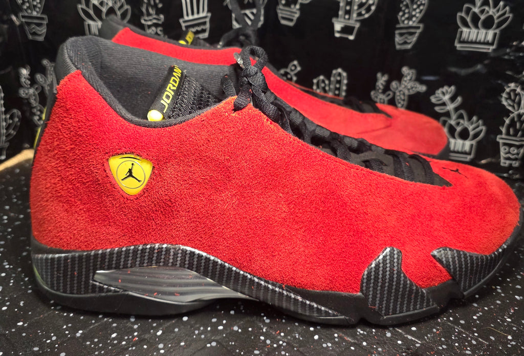 Jordan 14 “Ferrari.” 1:1 Inspired Build  US 13 — New (Original Box Included)