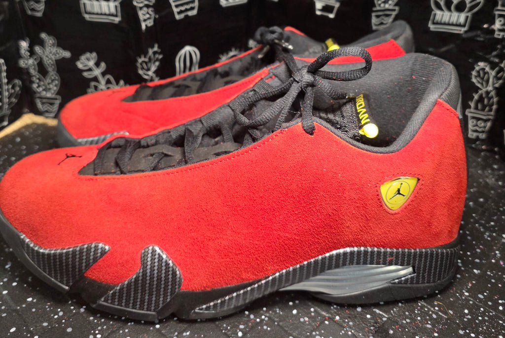 Jordan 14 “Ferrari.” 1:1 Inspired Build  US 13 — New (Original Box Included)