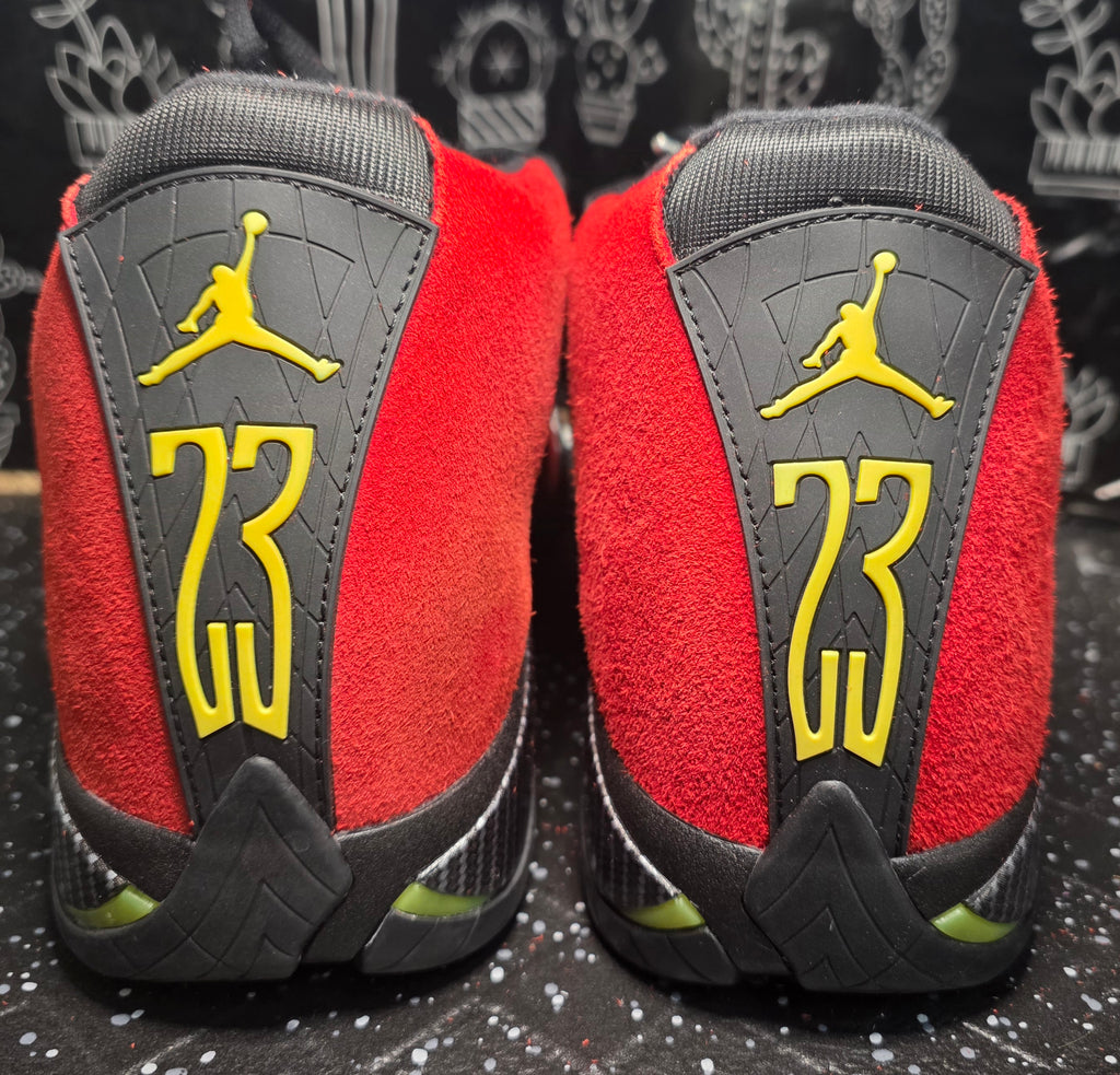 Jordan 14 “Ferrari.” 1:1 Inspired Build  US 13 — New (Original Box Included)