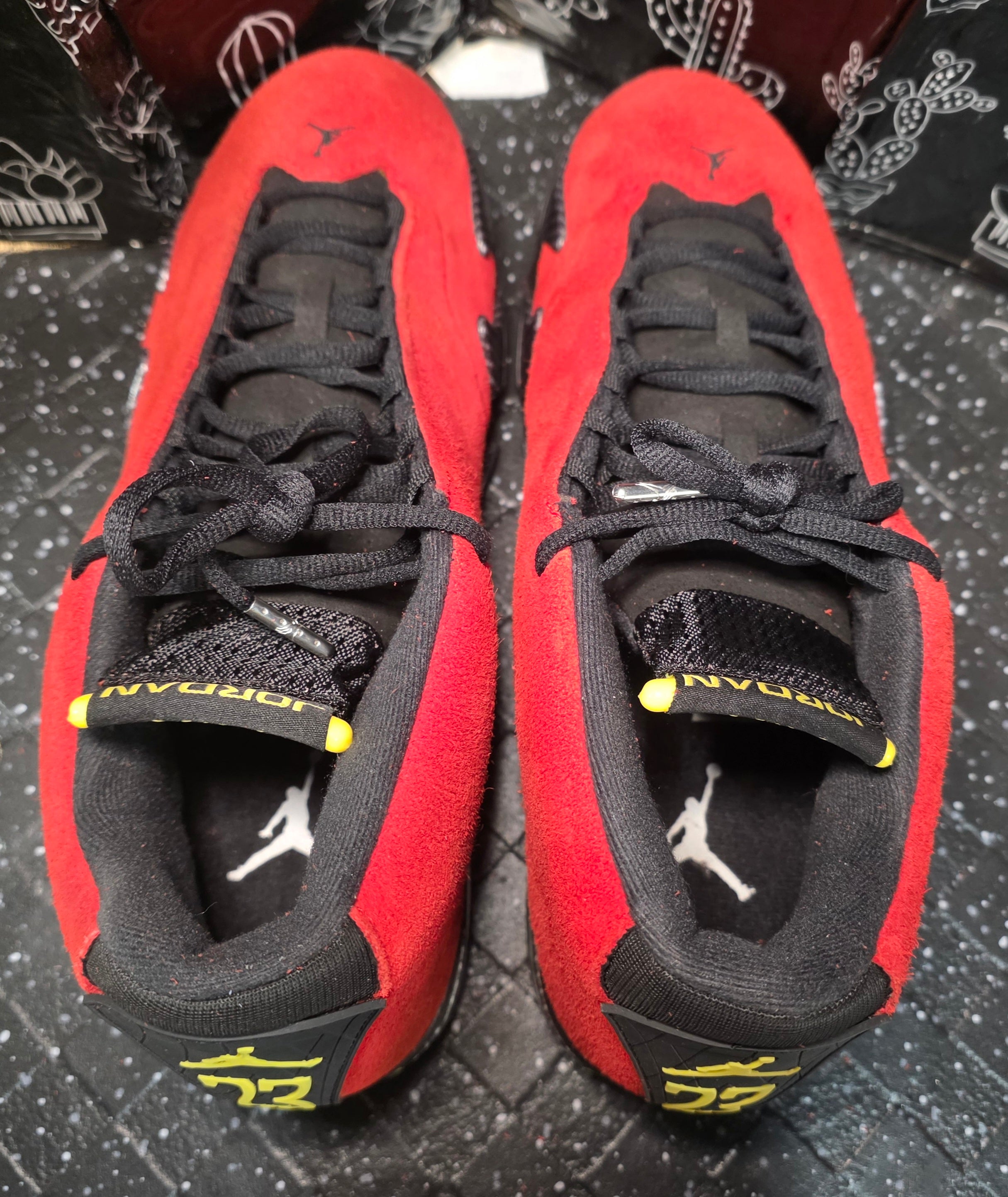 Jordan 14 “Ferrari.” 1:1 Inspired Build  US 13 — New (Original Box Included)
