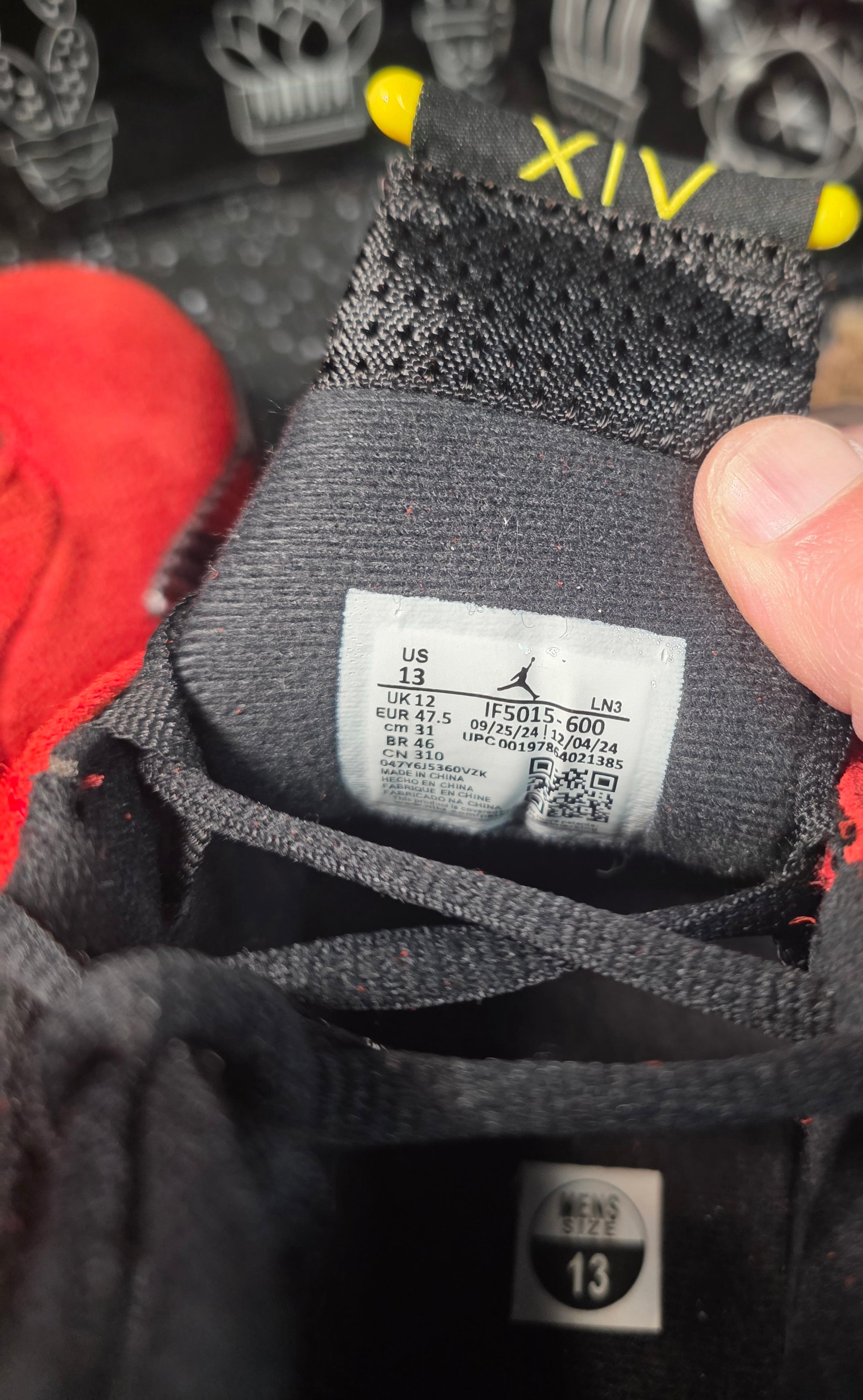 Jordan 14 “Ferrari.” 1:1 Inspired Build  US 13 — New (Original Box Included)