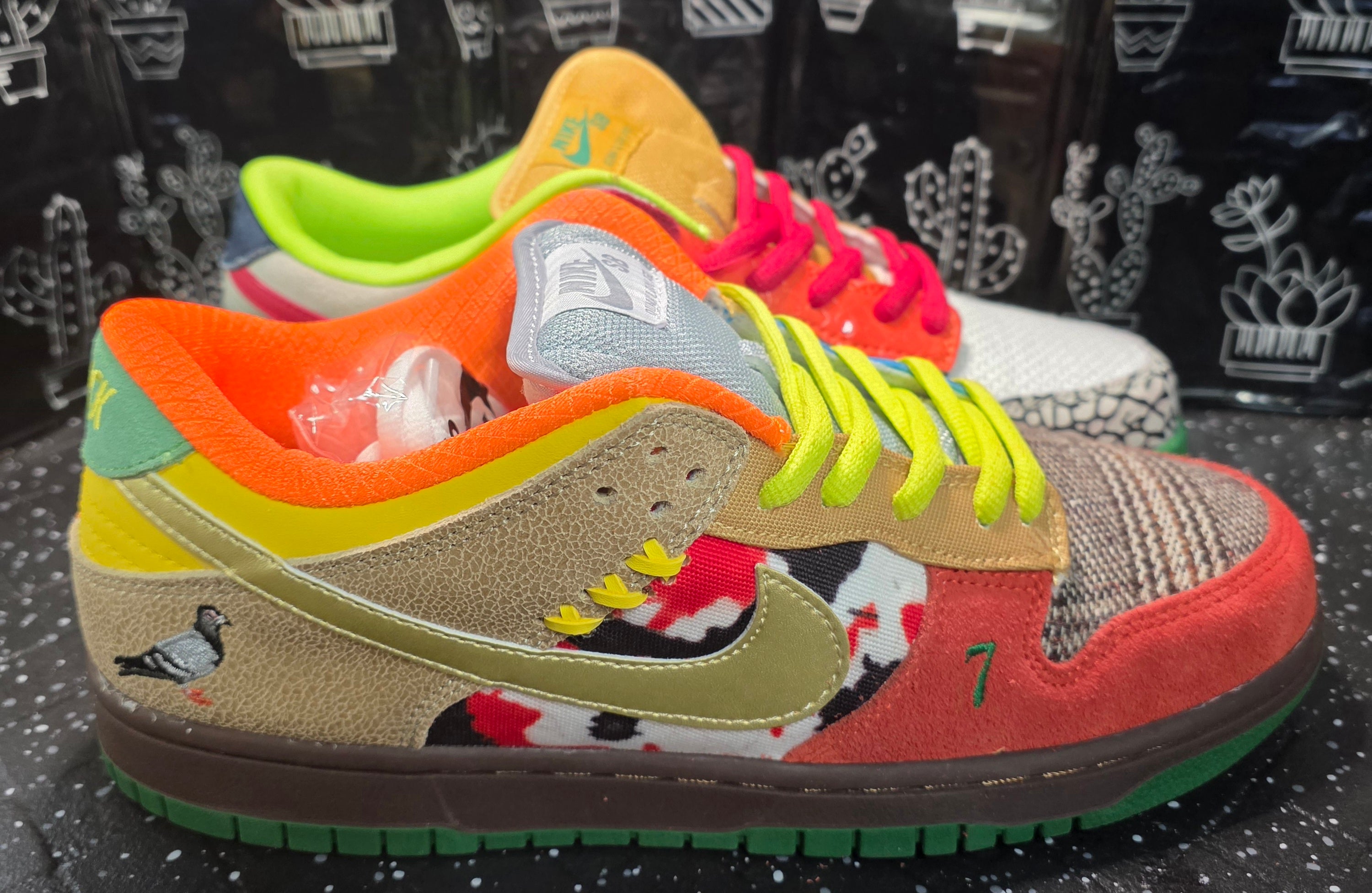 Nike SB Dunk Low “What The Dunk.” Design Inspired  US 11 — New (Non‑Original Box Included