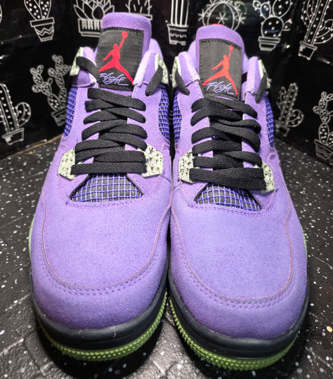 Jordan 4 “Purple Canyons.” Design Inspired Men's US 11 — Like New (Non‑Original Box Included