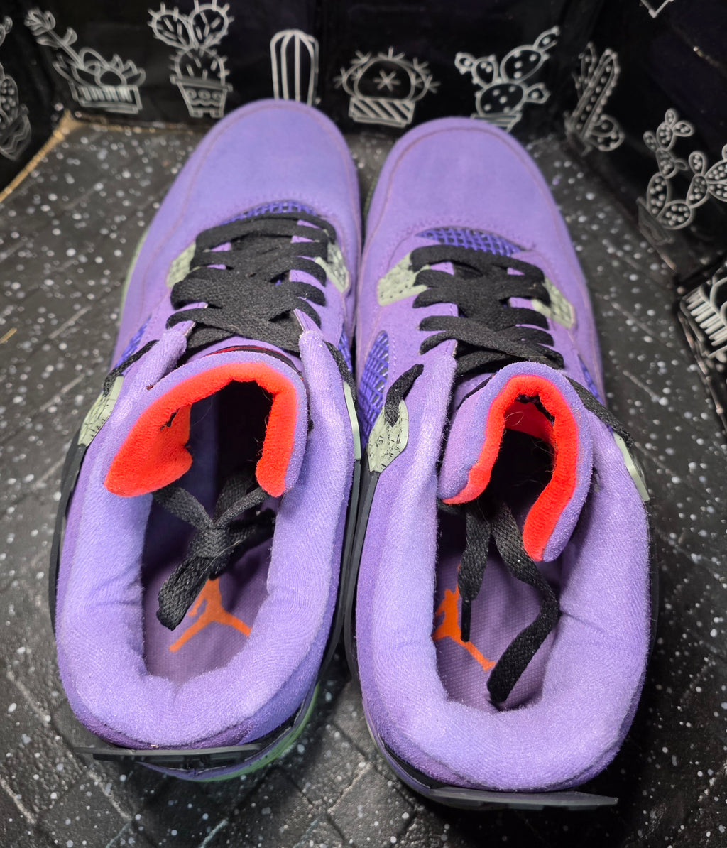 Jordan 4 “Purple Canyons.” Design Inspired Men's US 11 — Like New (Non‑Original Box Included