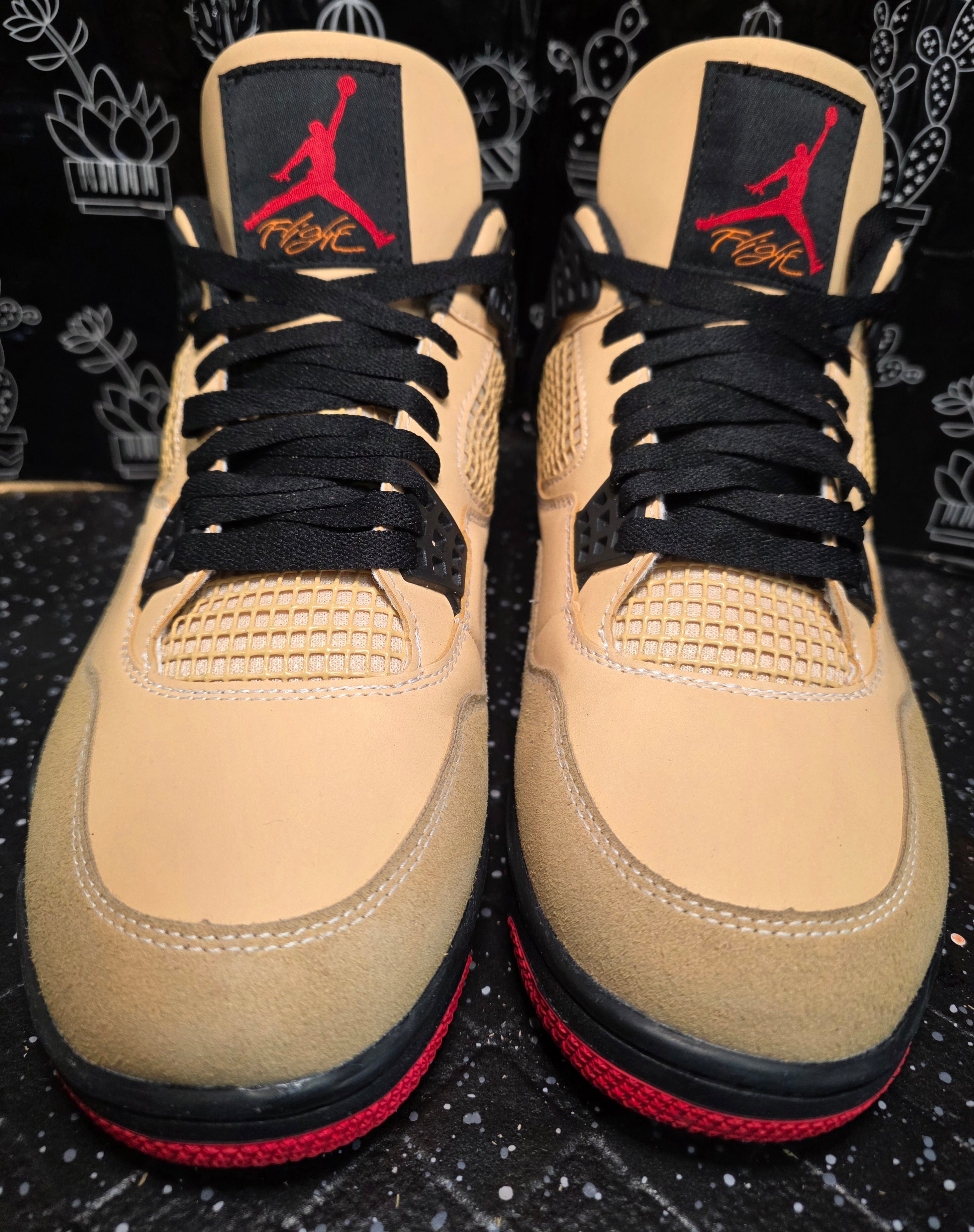 Jordan 4 “Pizzas” Inspired Design  US 11 — New With Themed Box