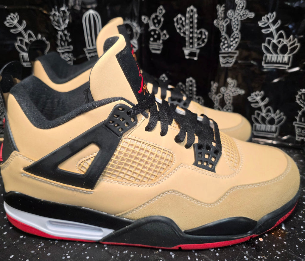 Jordan 4 “Pizzas” Inspired Design  US 11 — New With Themed Box