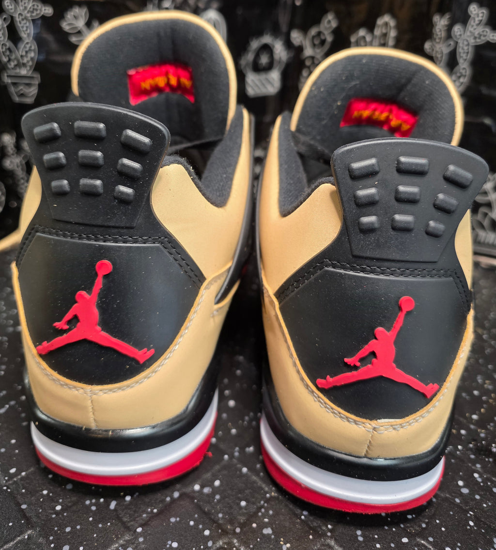Jordan 4 “Pizzas” Inspired Design  US 11 — New With Themed Box