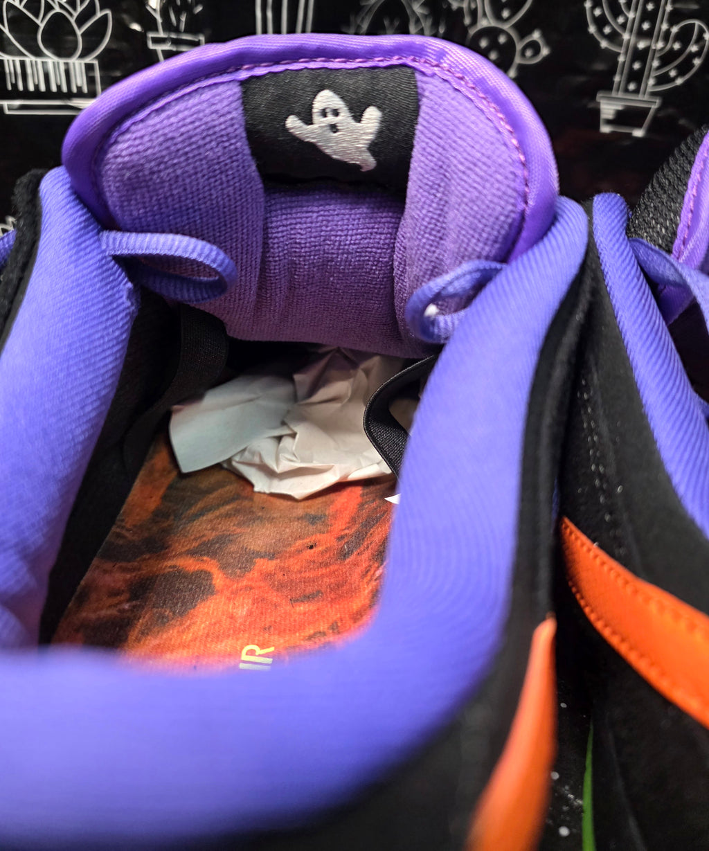 Nike SB Dunk Low Inspired design “Halloween"  "Spider & Web Customs.”  — US 11 — New