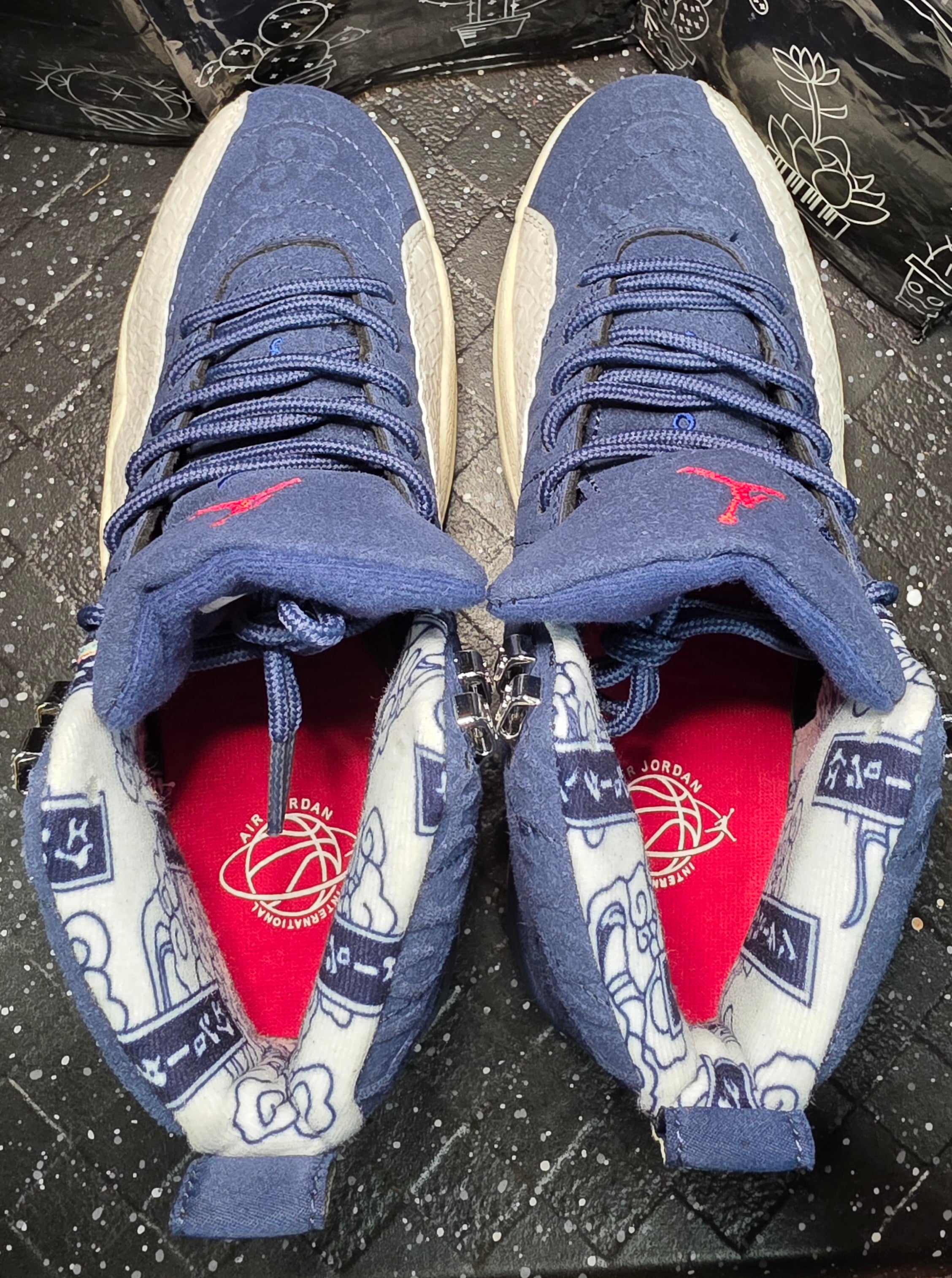 Jordan 12 “International Flight” Inspired Design  US 7 — New (No Box)