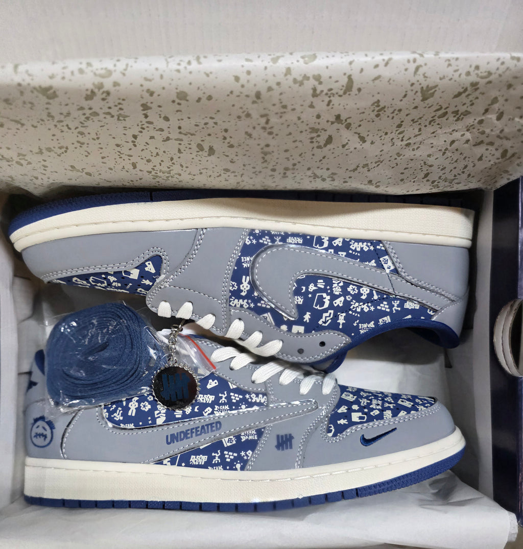 Jordan 1 Low “Travis Scott × Undefeated × Supreme Inspired”  Fantasy Build — US 11 — New