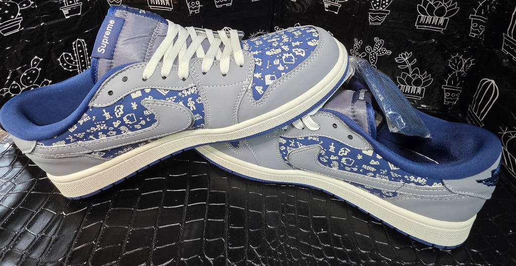 Jordan 1 Low “Travis Scott × Undefeated × Supreme Inspired”  Fantasy Build — US 11 — New