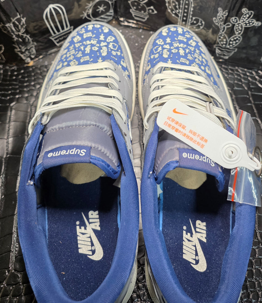 Jordan 1 Low “Travis Scott × Undefeated × Supreme Inspired”  Fantasy Build — US 11 — New