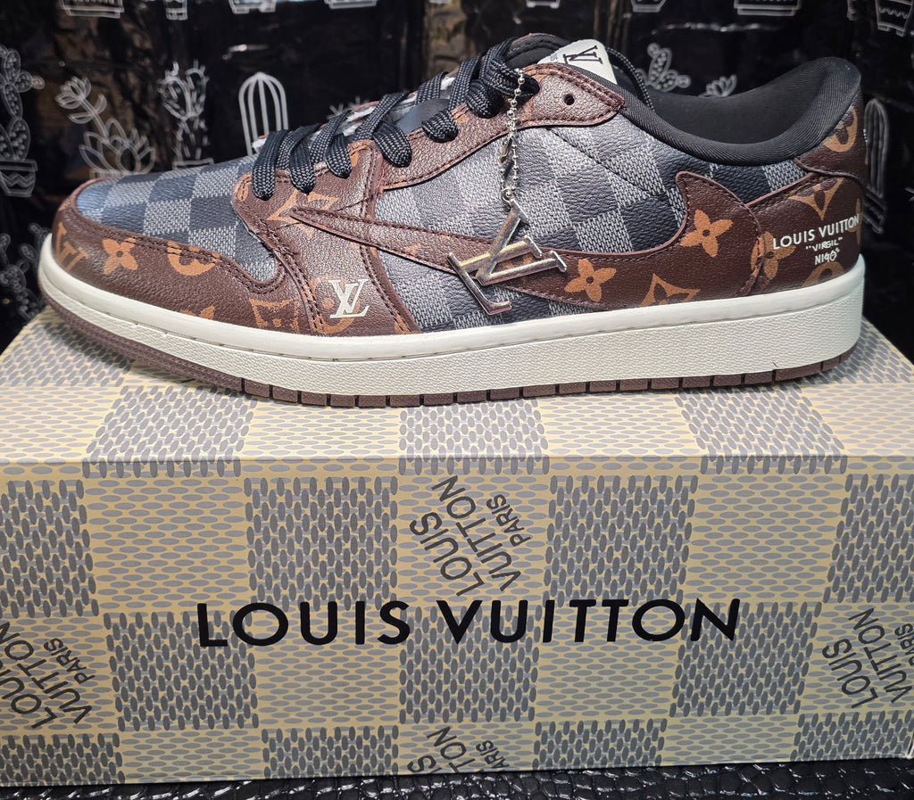 Jordan 1 Low “Cactus Jack-Designer Styled"- fantasy collab-Brown US 11 — New