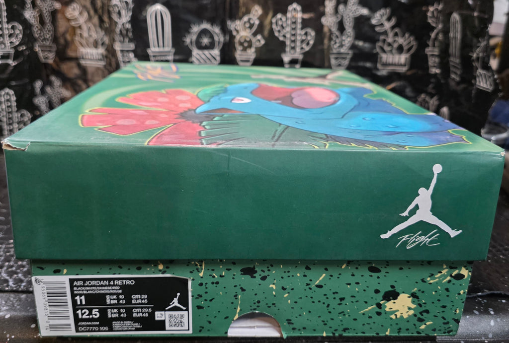 Jordan 4 “Pokémon – Venusaur Inspired” – Fantasy Lineup – US 11 – New – Character Box Included