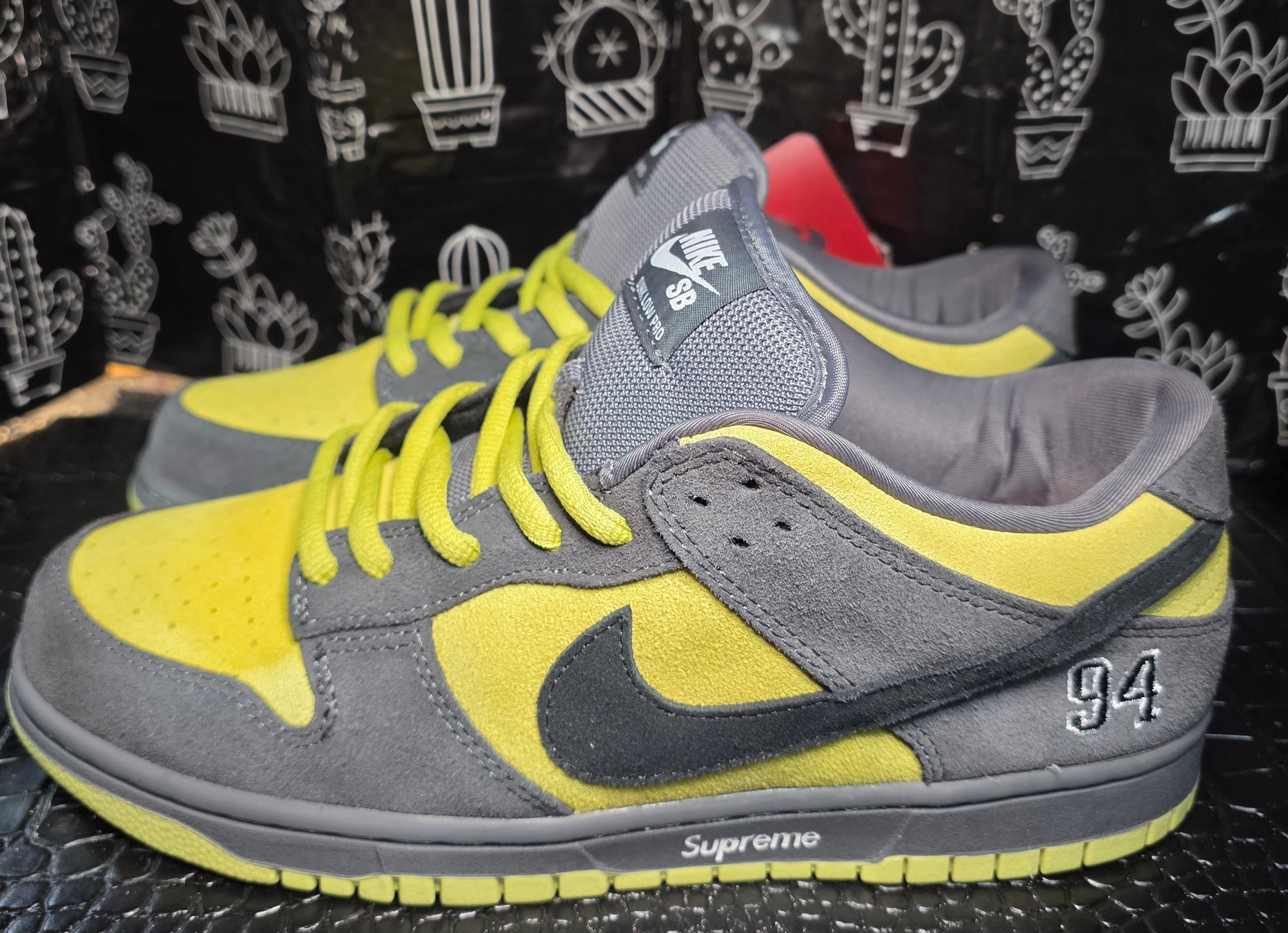 Nike SB Dunk Low “Supreme Inspired – Mustard &amp; Gray Suede.”  Top Mid Tier — US 11 — New