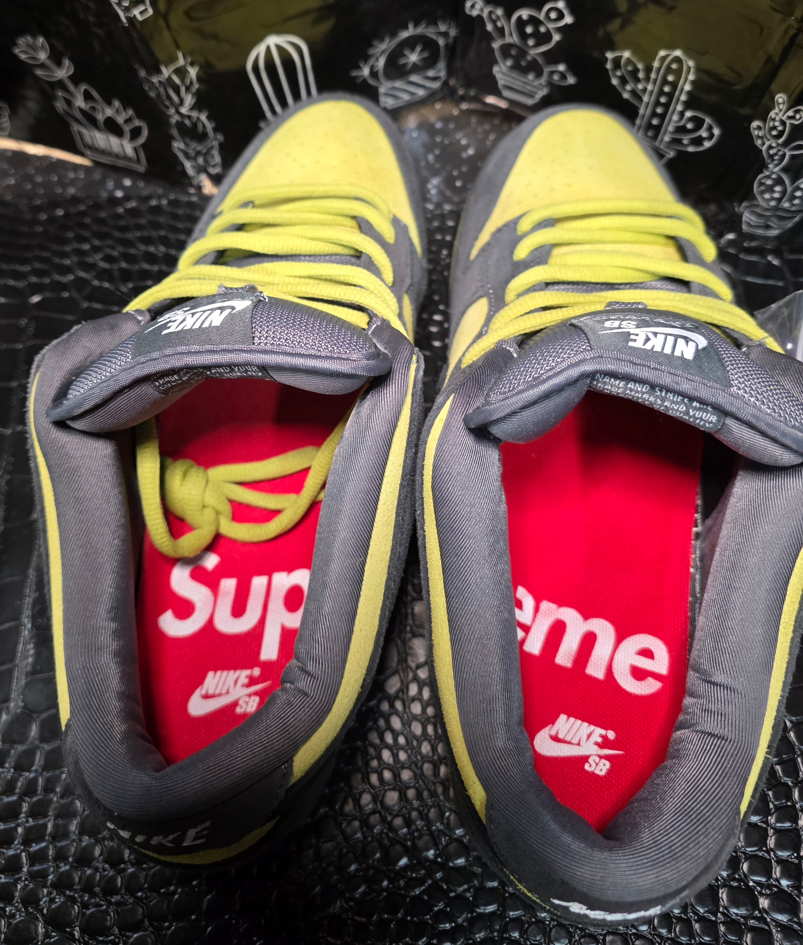 Nike SB Dunk Low “Supreme Inspired – Mustard &amp; Gray Suede.”  Top Mid Tier — US 11 — New