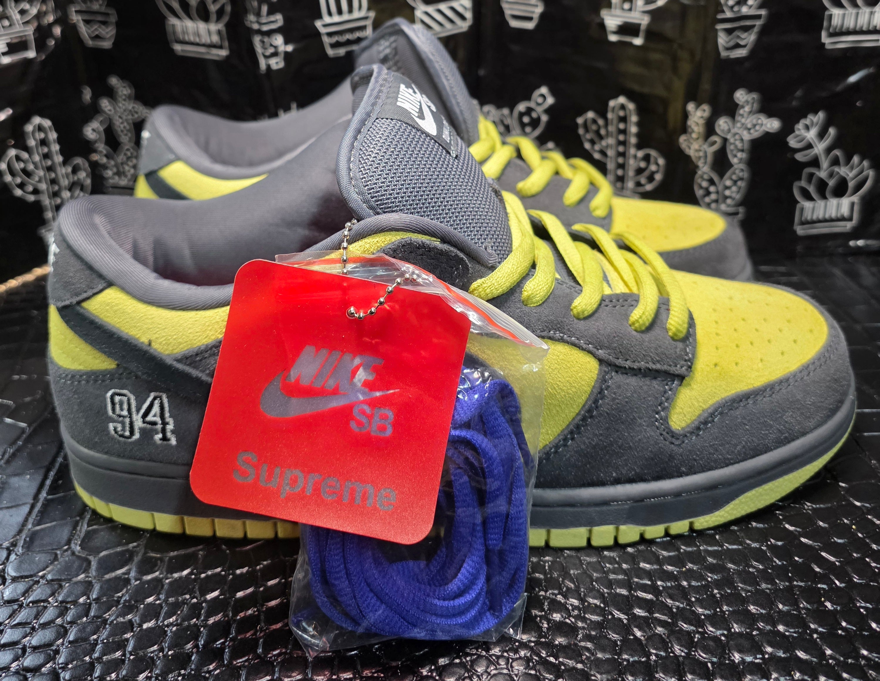 Nike SB Dunk Low “Supreme Inspired – Mustard &amp; Gray Suede.”  Top Mid Tier — US 11 — New