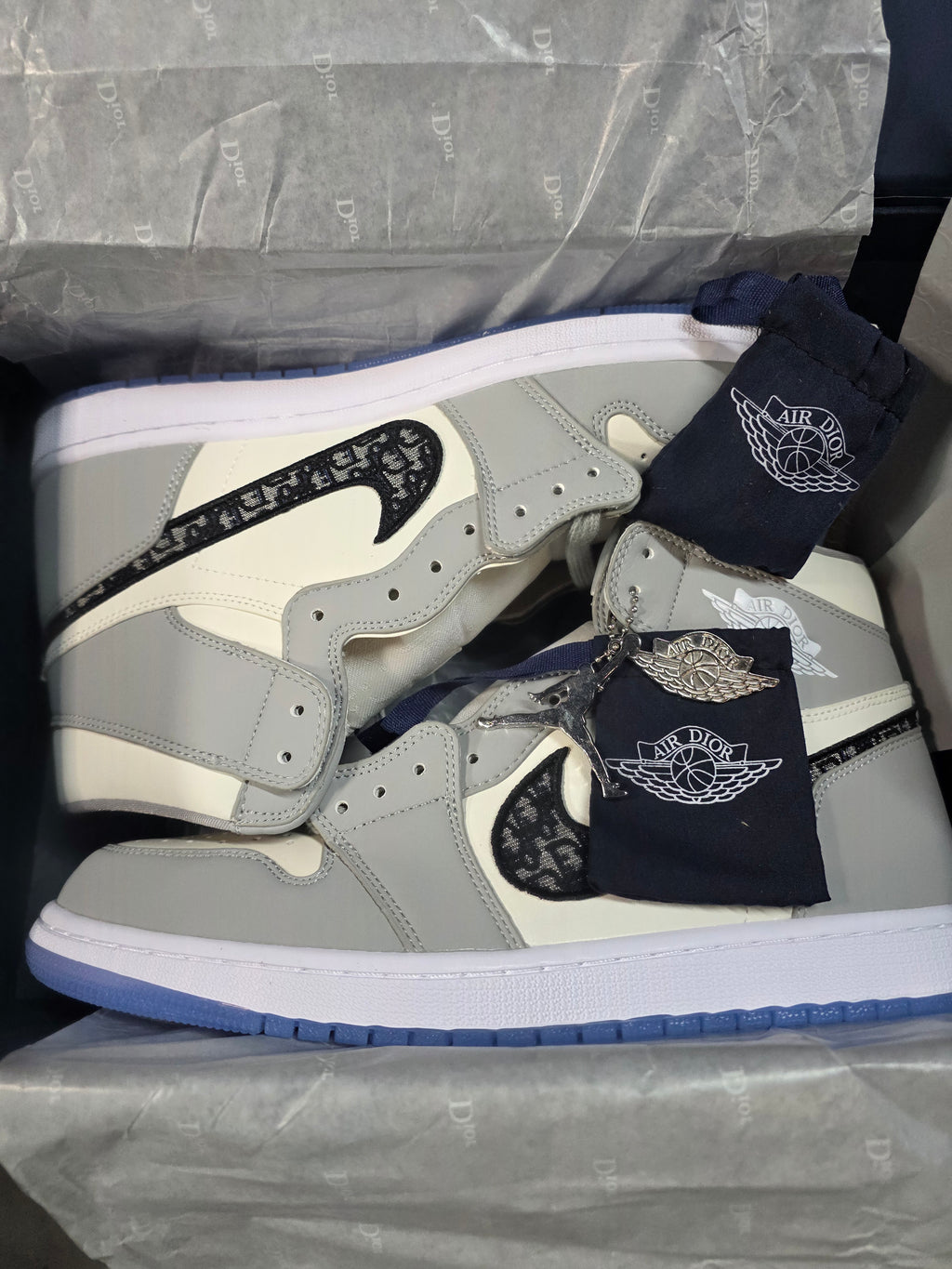 Jordan 1 High- Designer Styled Collabs - Top Grade — US 11 &amp; US 12 — New with Box + Accessories