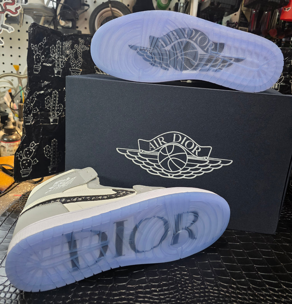 Jordan 1 High- Designer Styled Collabs - Top Grade — US 11 &amp; US 12 — New with Box + Accessories