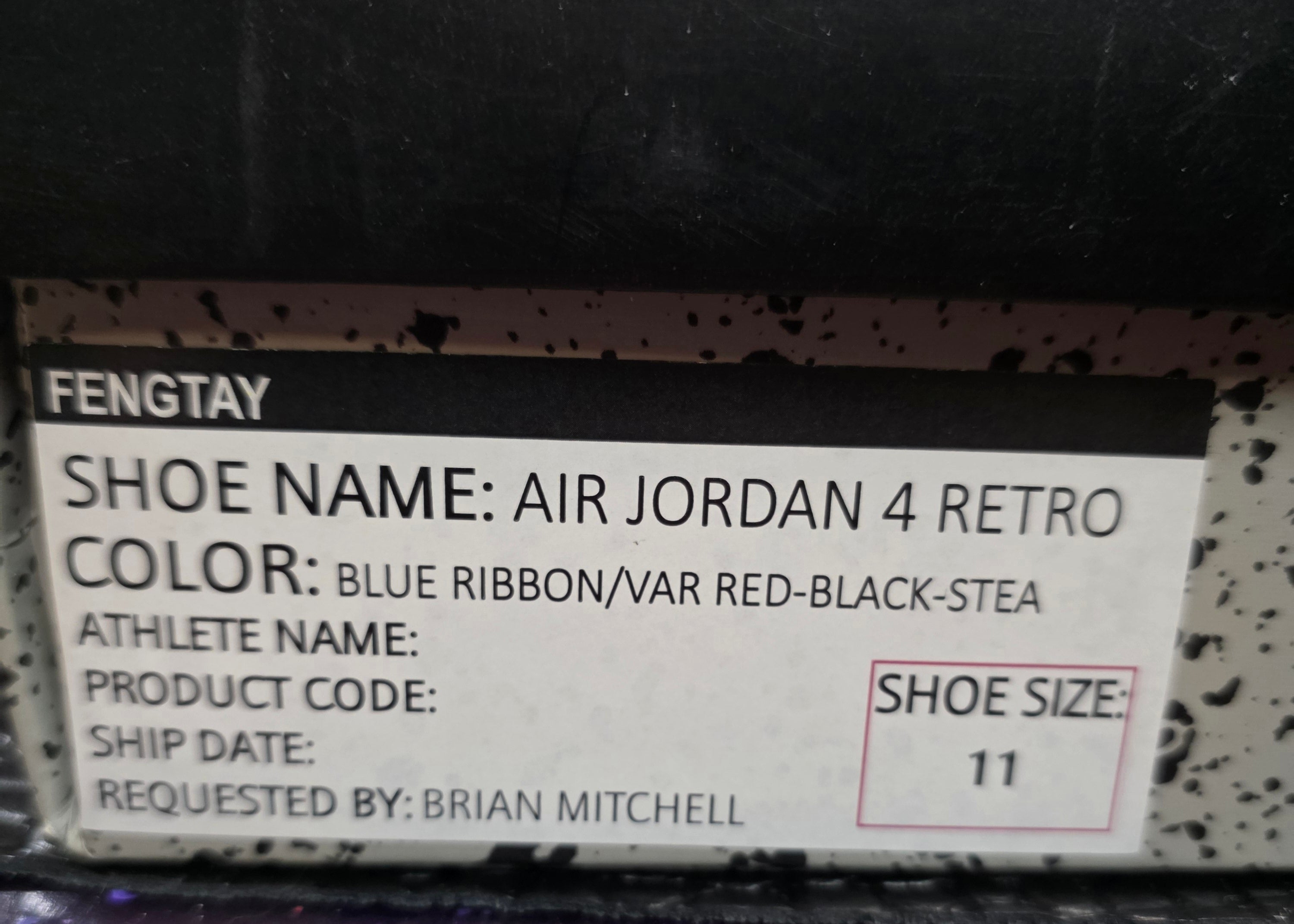 Jordan 4 “Eminem Encore Inspired” (2006 Friends & Family)  Grail Tier 1:1 Build — US 11 &amp; US 12 — New with Full Packaging