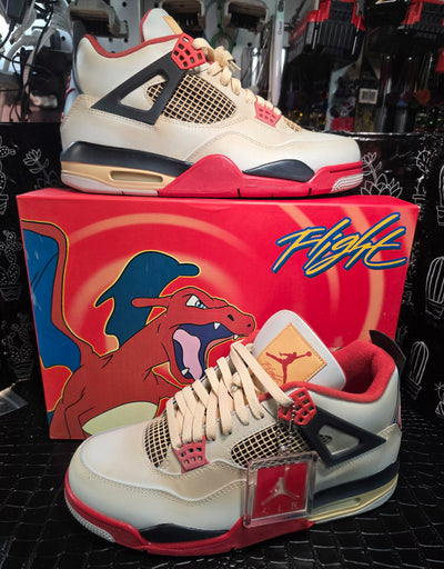Jordan 4 “Pokémon – Charizard Inspired” – Fantasy Lineup – Sizes 10.5 & 12 – New – Character Box Included