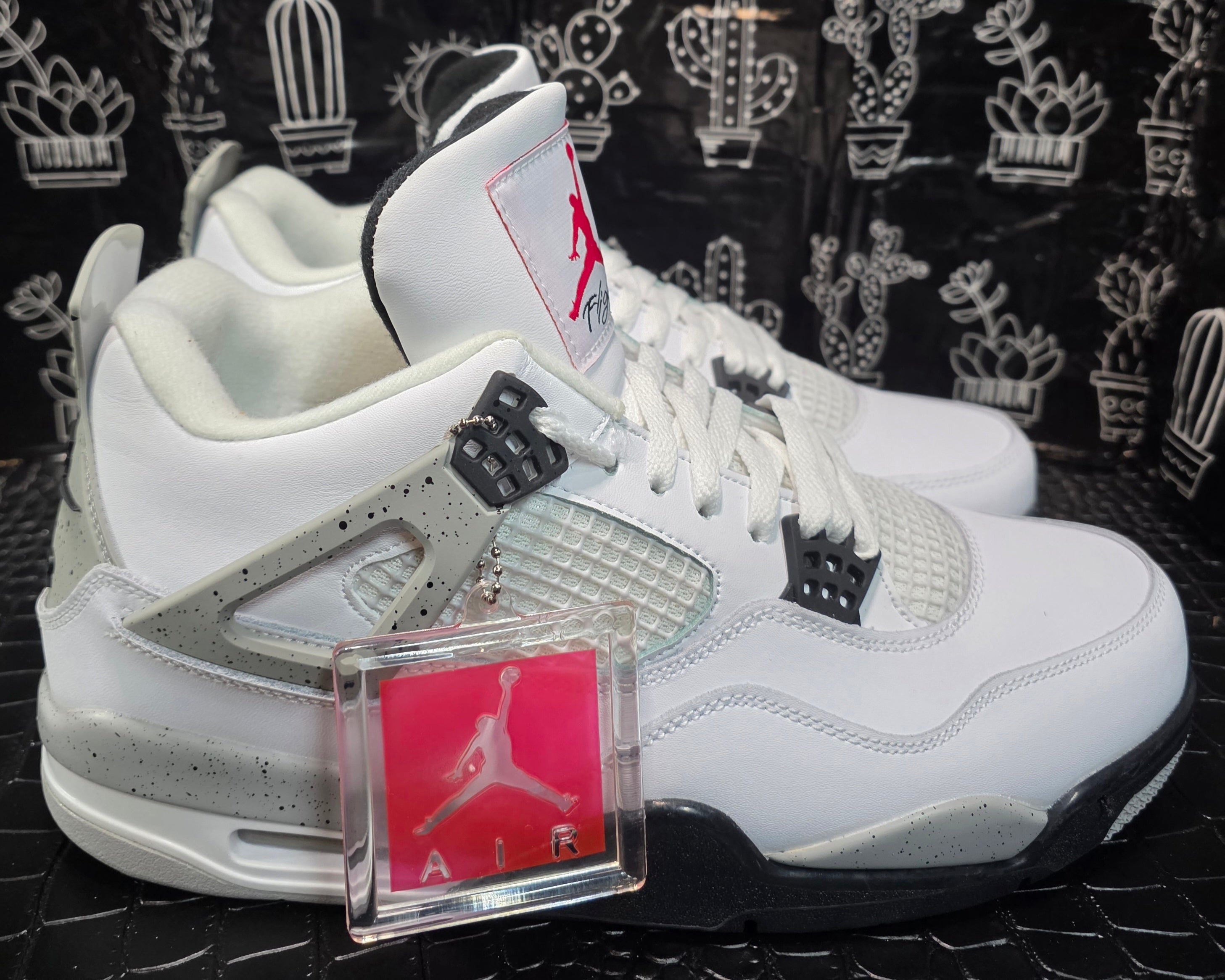 Jordan 4 "Cements" Inspired Design US 11 — New with Box