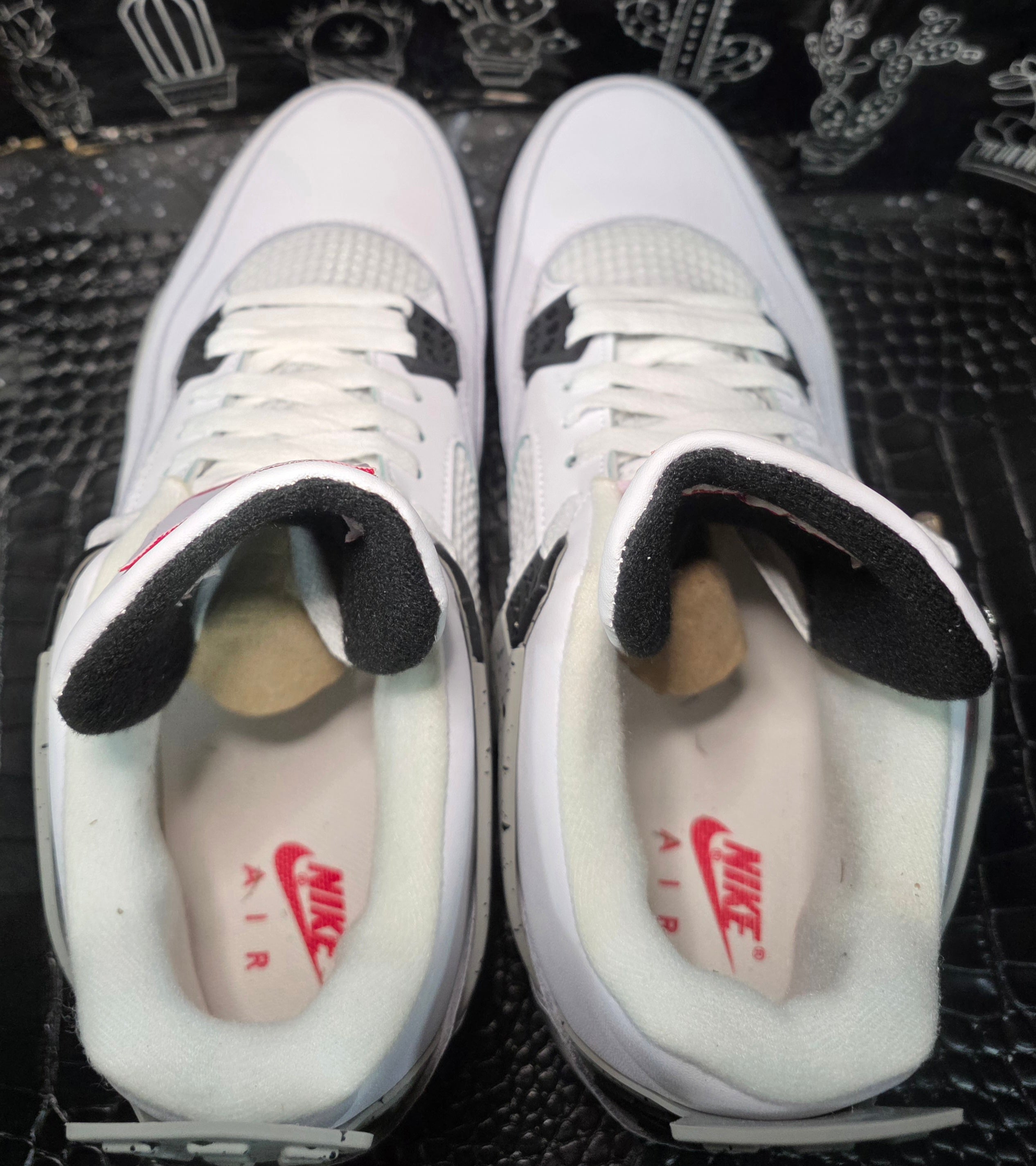 Jordan 4 "Cements" Inspired Design US 11 — New with Box