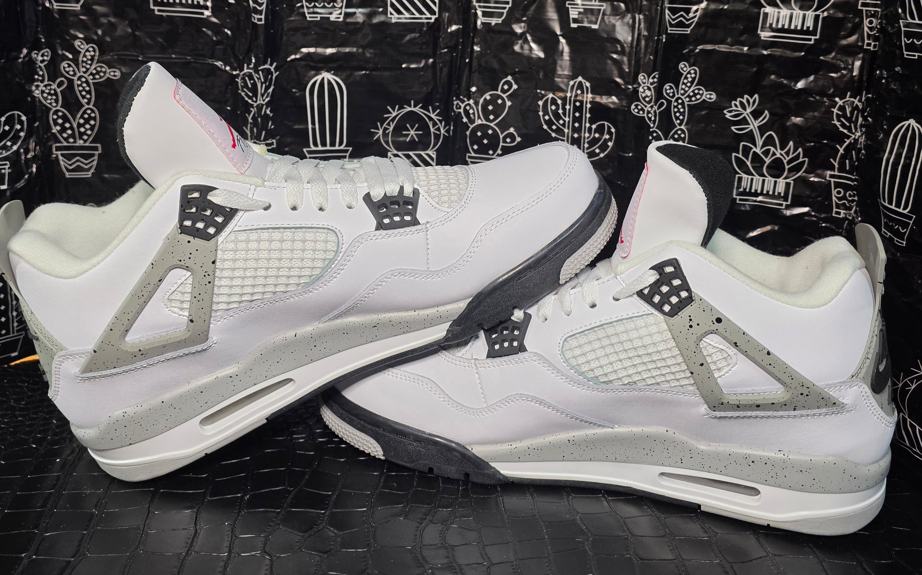 Jordan 4 "Cements" Inspired Design US 11 — New with Box