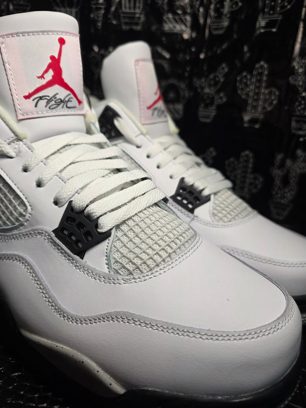 Jordan 4 "Cements" Inspired Design US 11 — New with Box