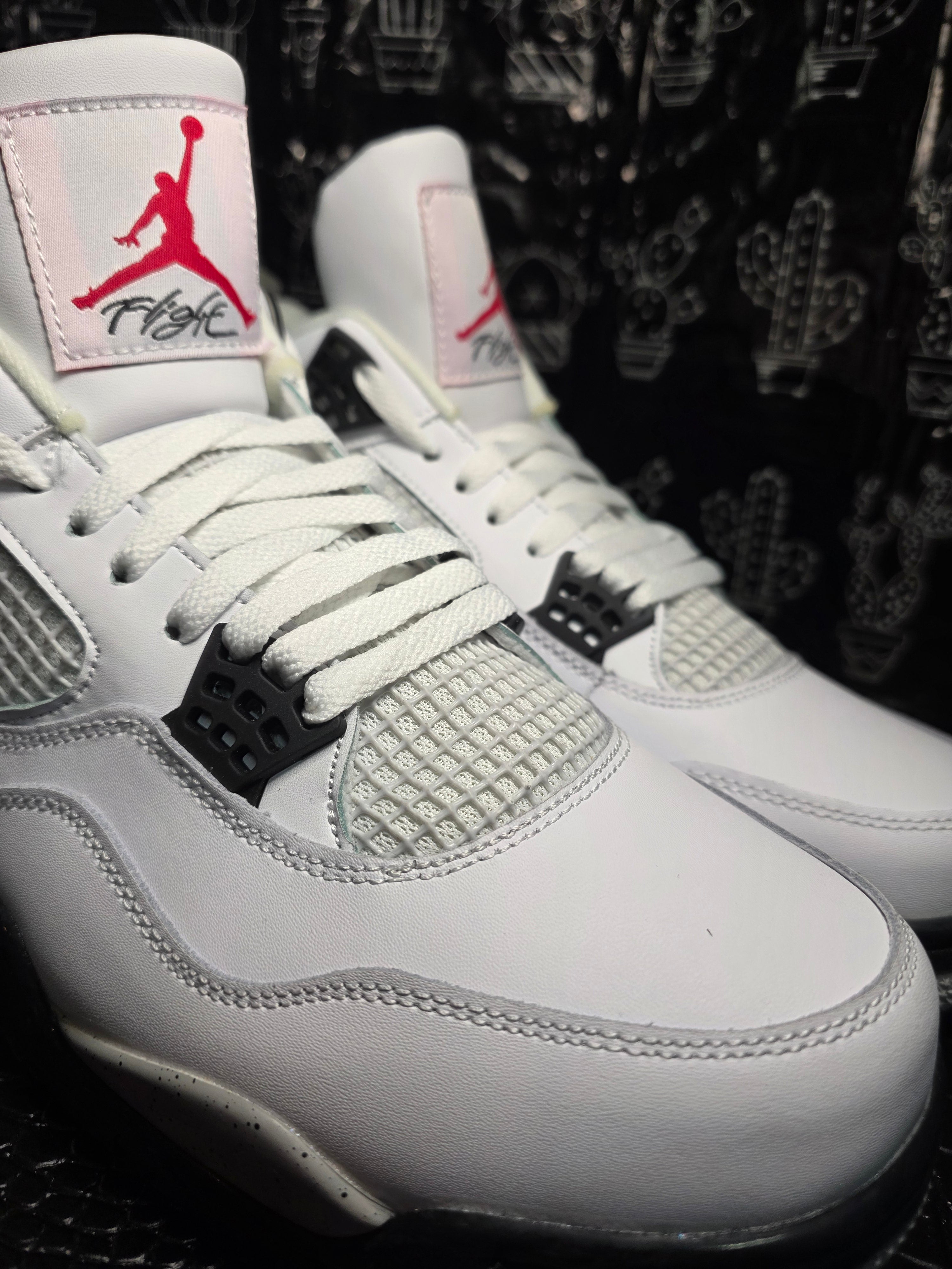 Jordan 4 "Cements" Inspired Design US 11 — New with Box