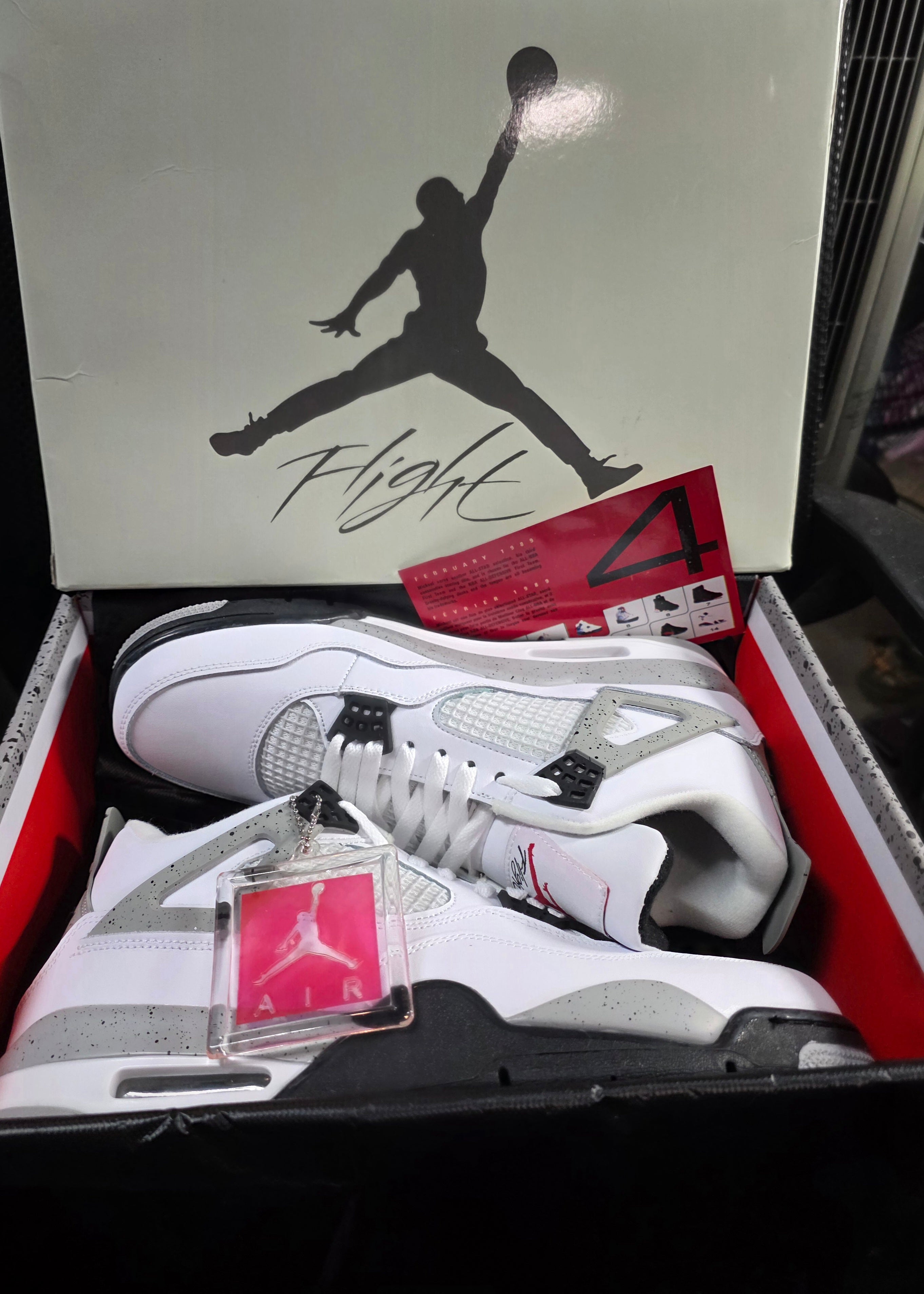 Jordan 4 "Cements" Inspired Design US 11 — New with Box