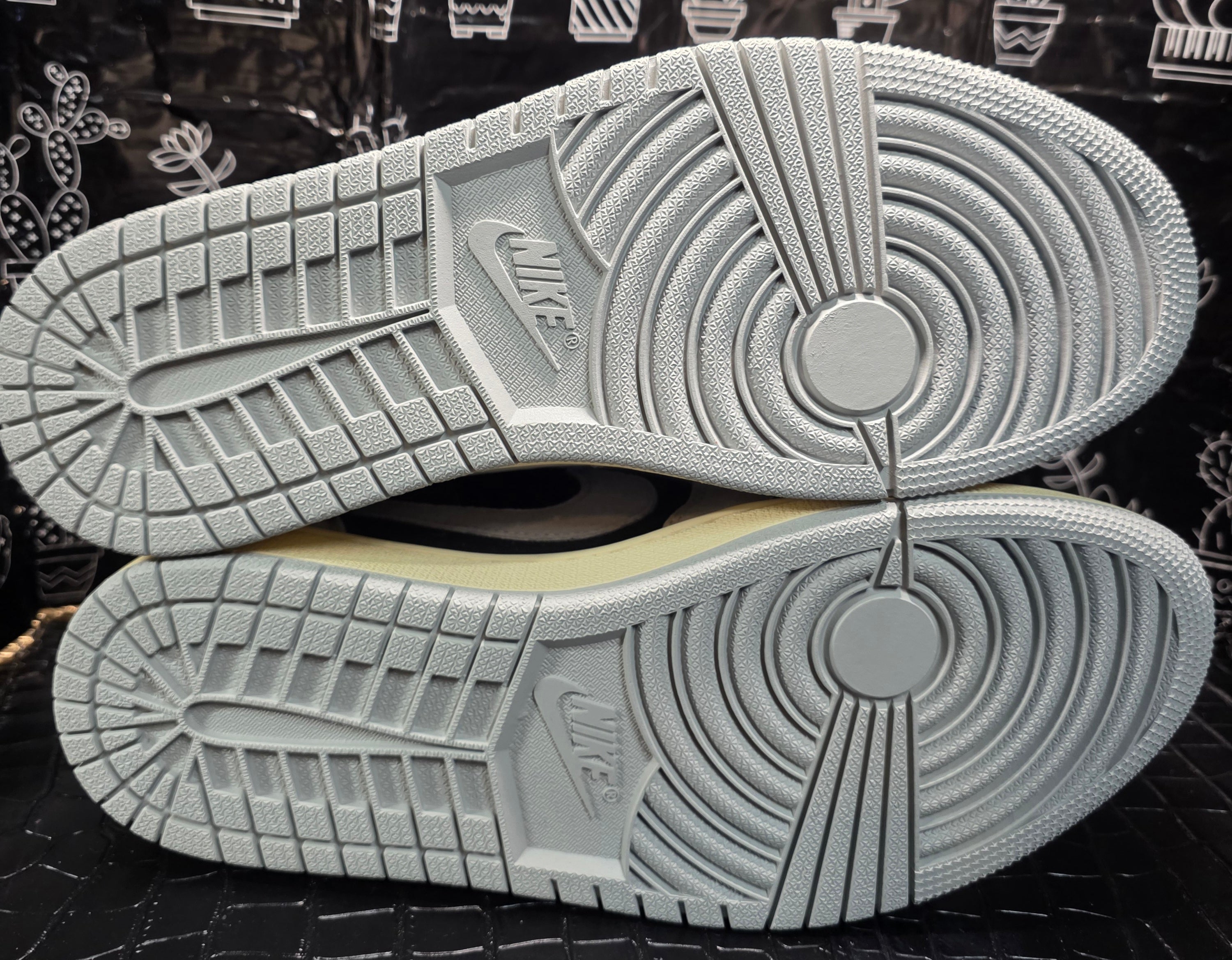 Jordan 1 Low “Travis Scott Inspired design – Light Gray & Black.”  Fantasy Colorway — Upper Mid Tier — US 11 &amp; 12 — New (No Box)