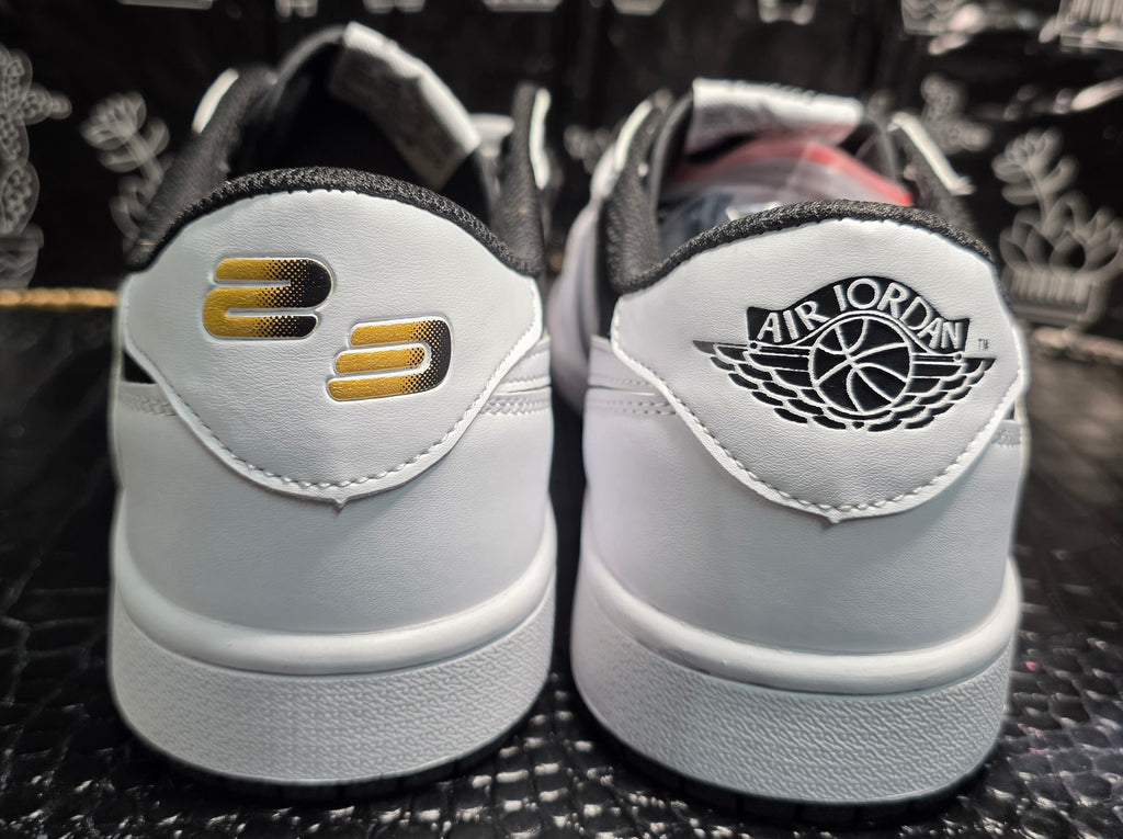 Jordan 1 Low “Travis Scott" inspired styling – "Pandas.”  Fantasy Build — Top Mid Tier — US 11 — New