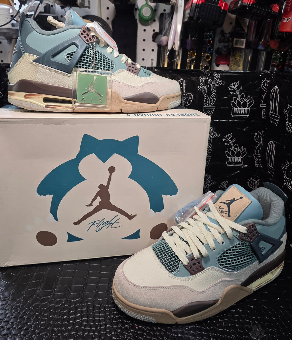 Jordan 4 “Pokémon – Snorlax Inspired” – Fantasy Lineup – US 11 – New – Character Box Included