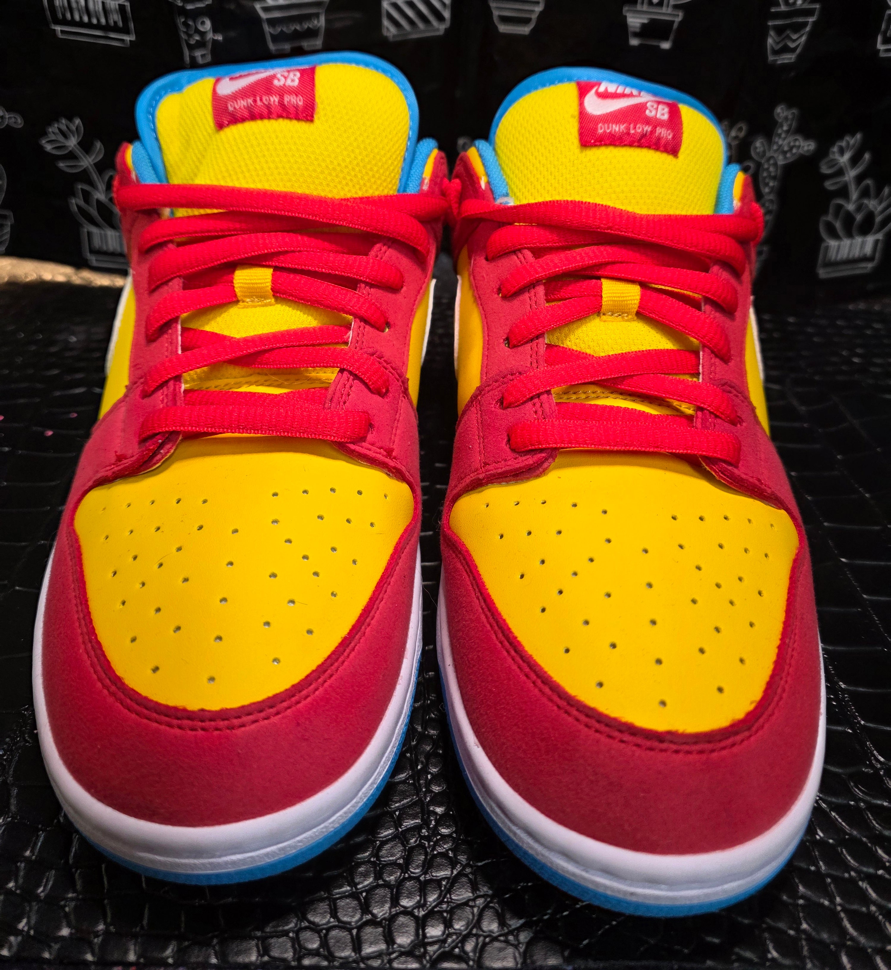 SB Dunk Low "Bart Simpson"‑Styled Colorway — US 11 — Worn Once