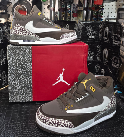 Jordan 3 “Travis Scott Design Inspired.” Fantasy Build — US 11 — New