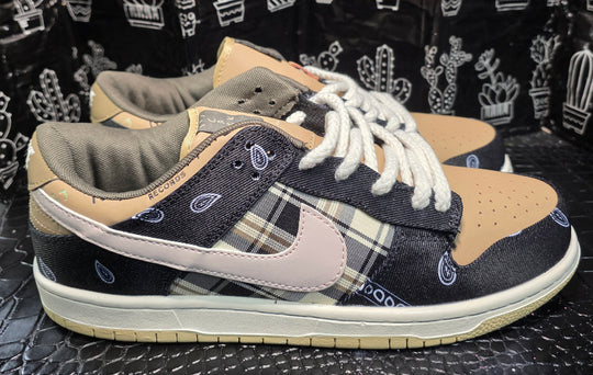 Cactus-Jack SB Dunk inspired – Tan/Paisley Fan Build – US 11 – New