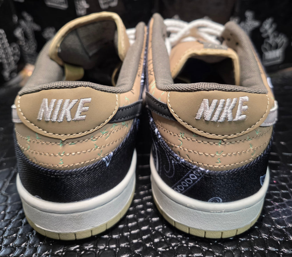 Cactus-Jack SB Dunk inspired – Tan/Paisley Fan Build – US 11 – New