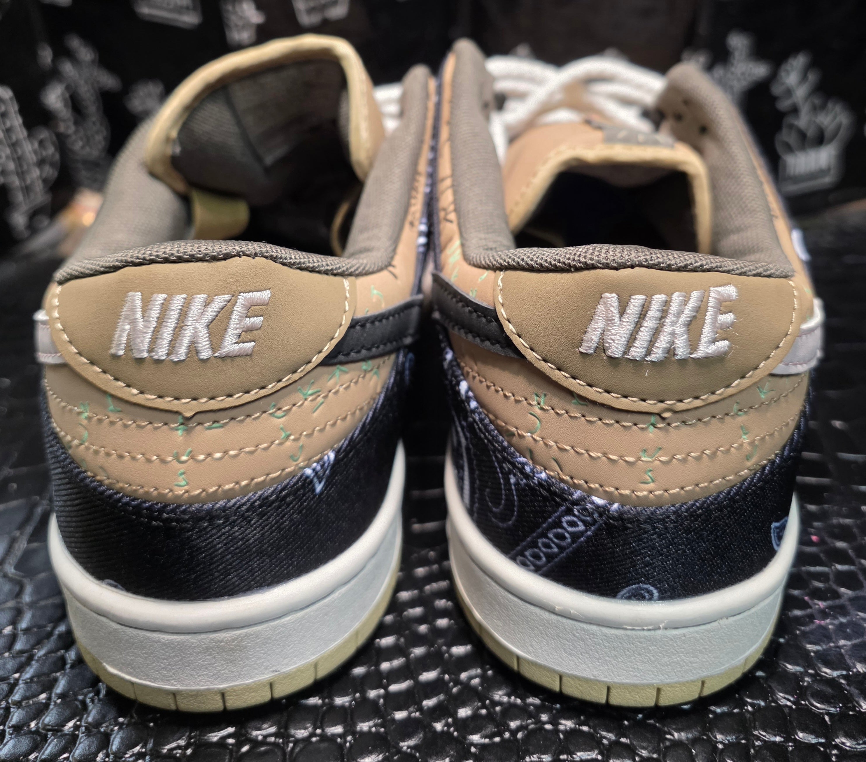 Cactus-Jack SB Dunk inspired – Tan/Paisley Fan Build – US 11 – New