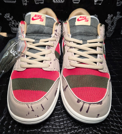 Freddy Krueger SB Dunk – Horror‑Inspired Fan Build – US 11 – New