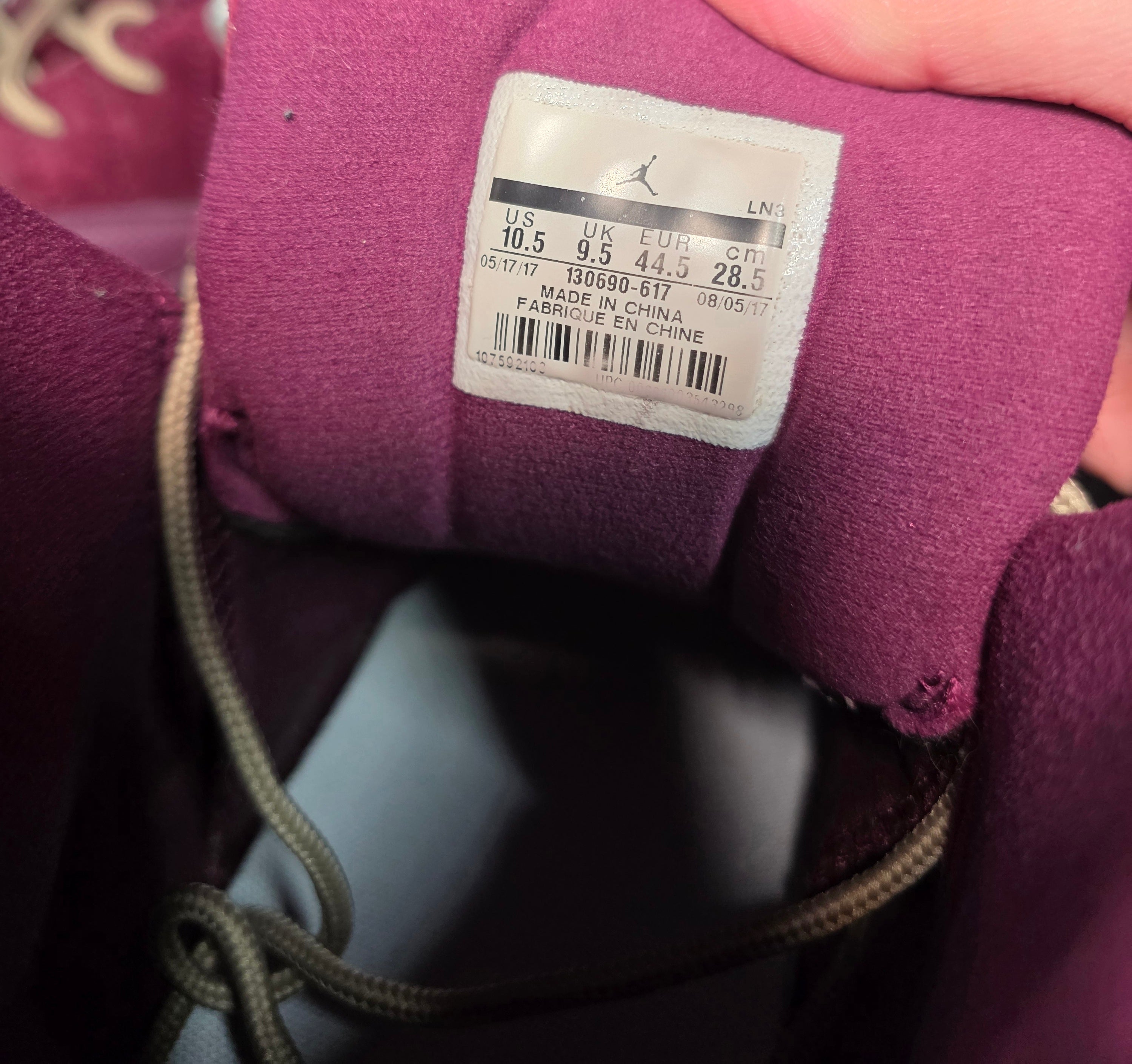 Jordan 12 Bordeaux Men's 10.5