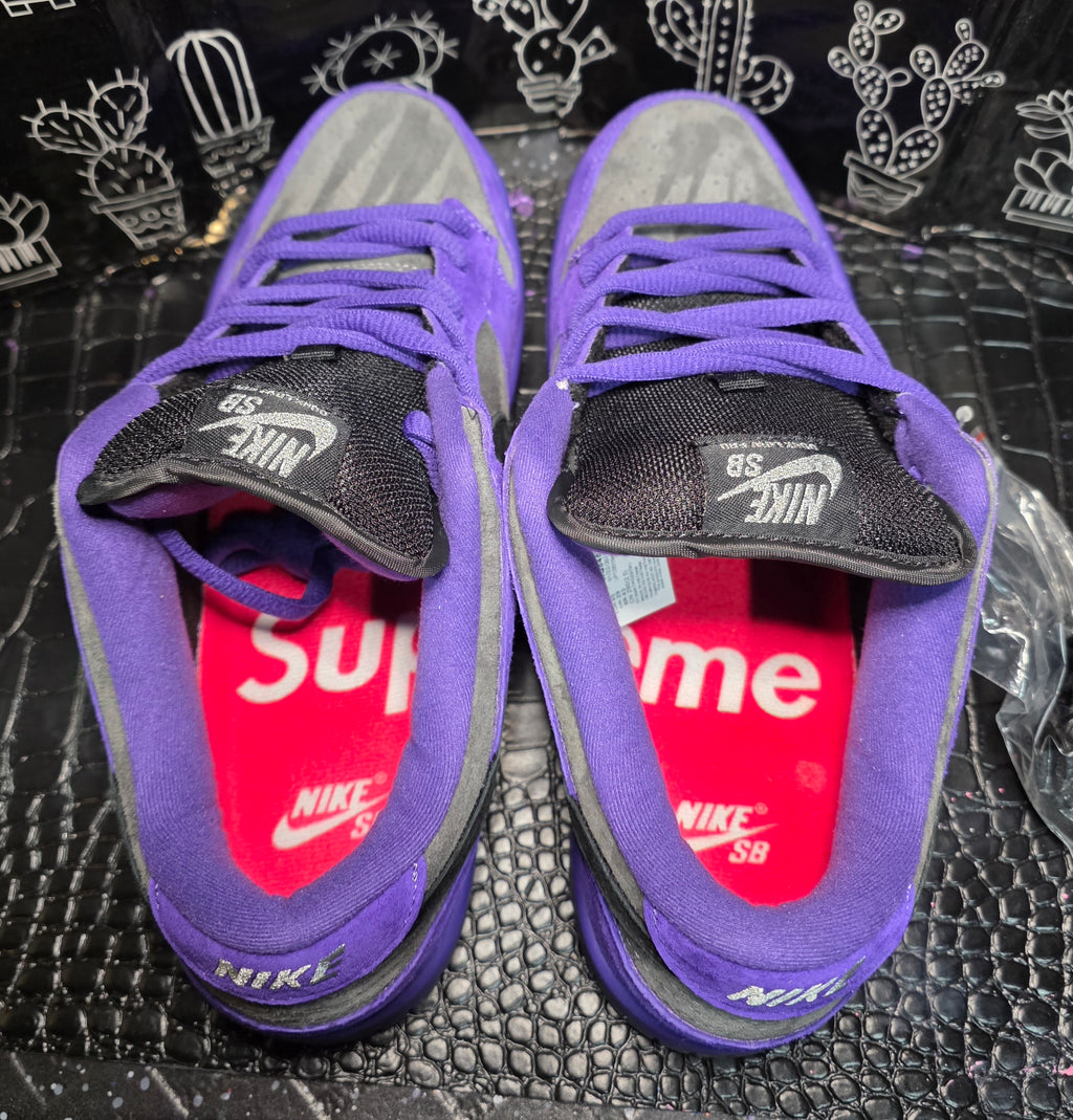 Nike SB Dunk Low “Supreme Purple/Grey Suede” — Design Inspired — US 11