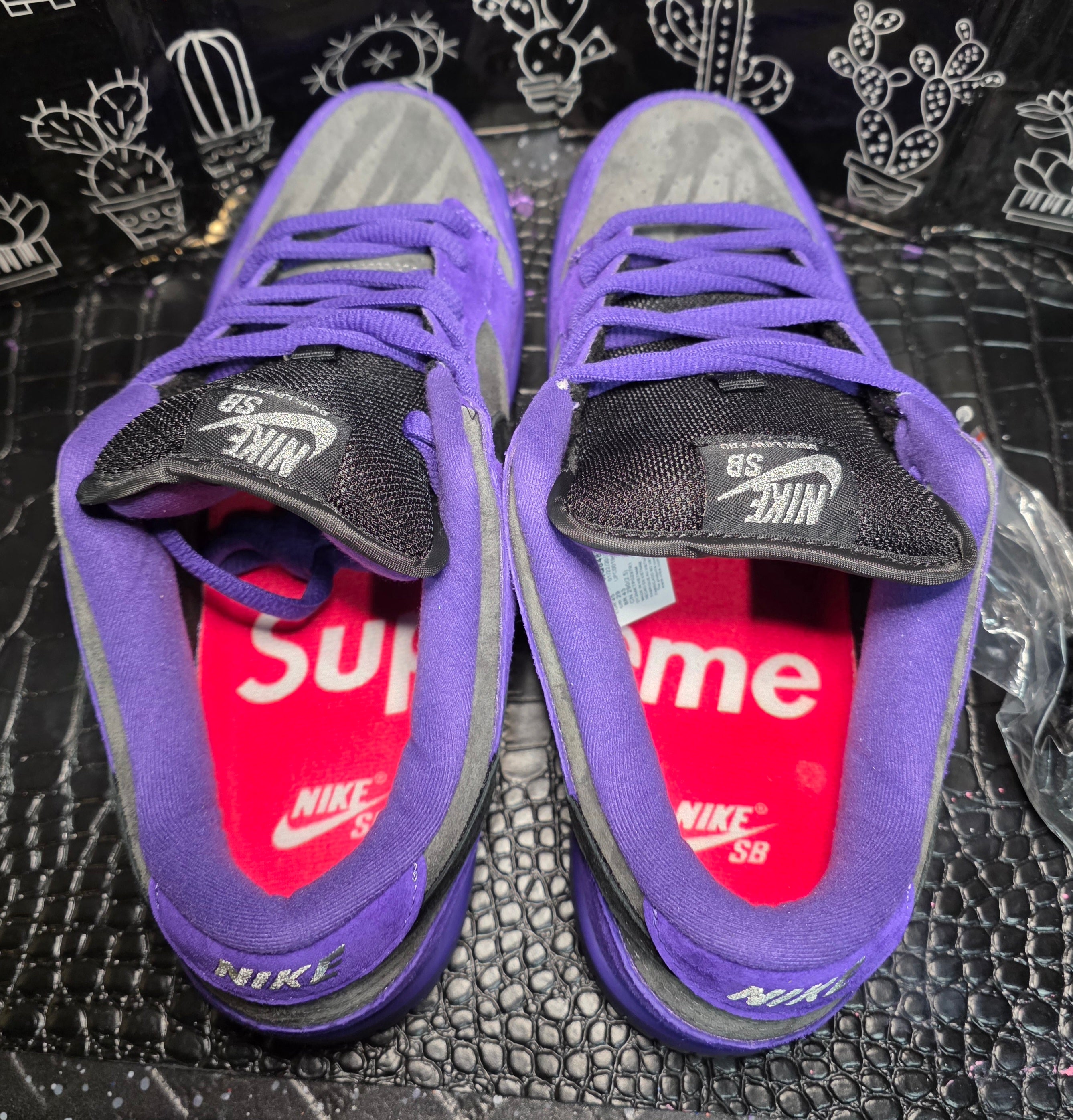 Nike SB Dunk Low “Supreme Purple/Grey Suede” — Design Inspired — US 11