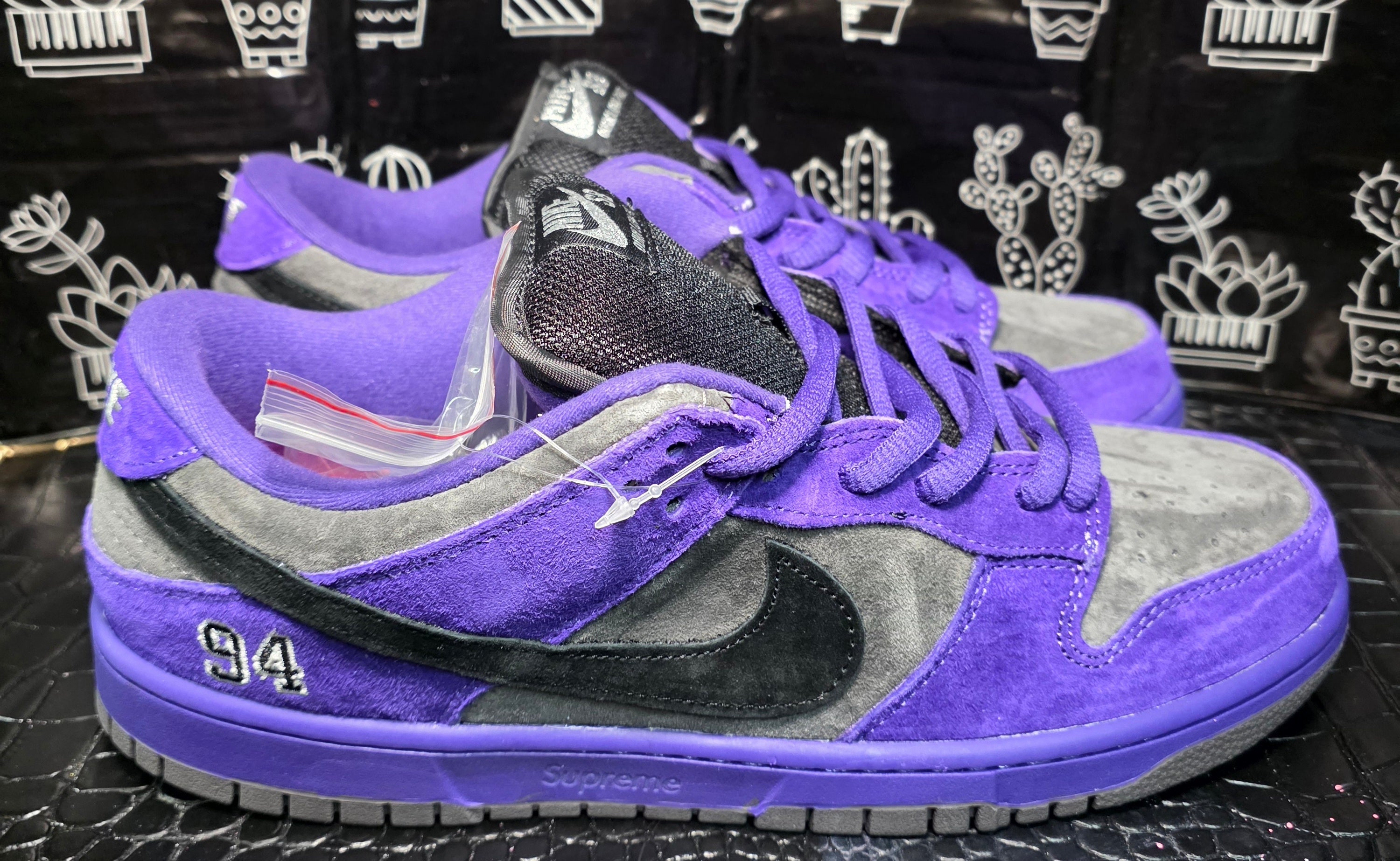 Nike SB Dunk Low “Supreme Purple/Grey Suede” — Design Inspired — US 11