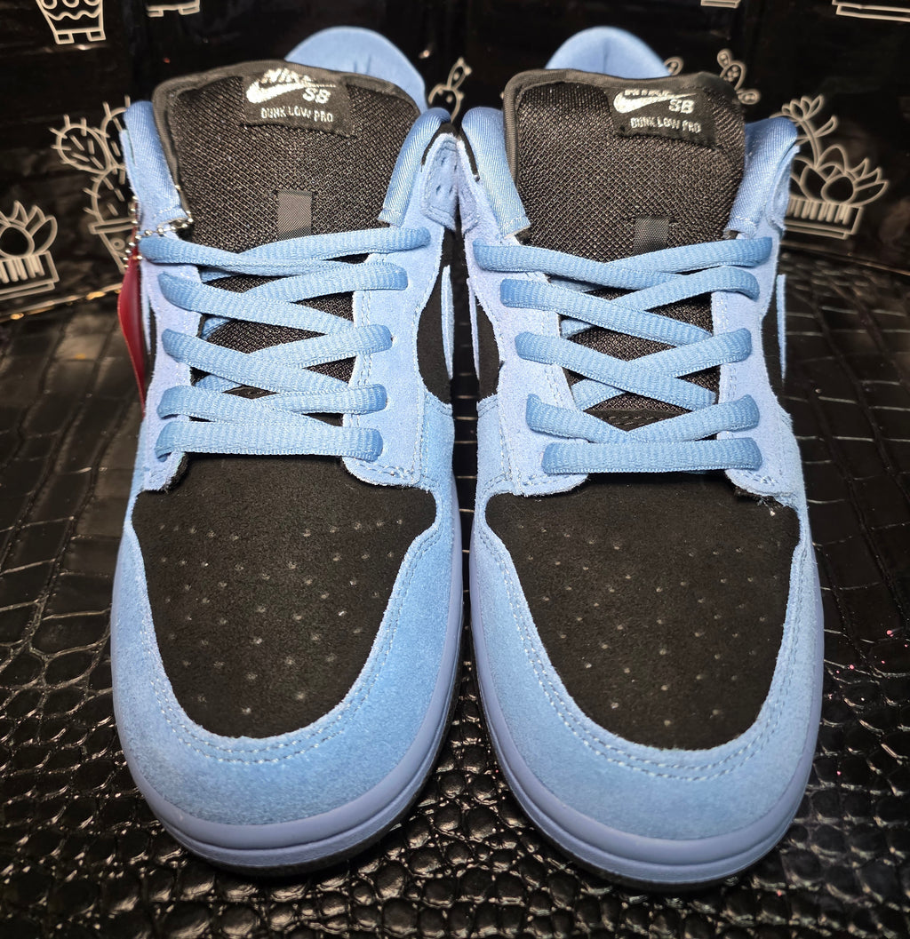 Nike SB Dunk Low “Supreme Carolina Blue/Black Suede” — Design Inspired — US 11