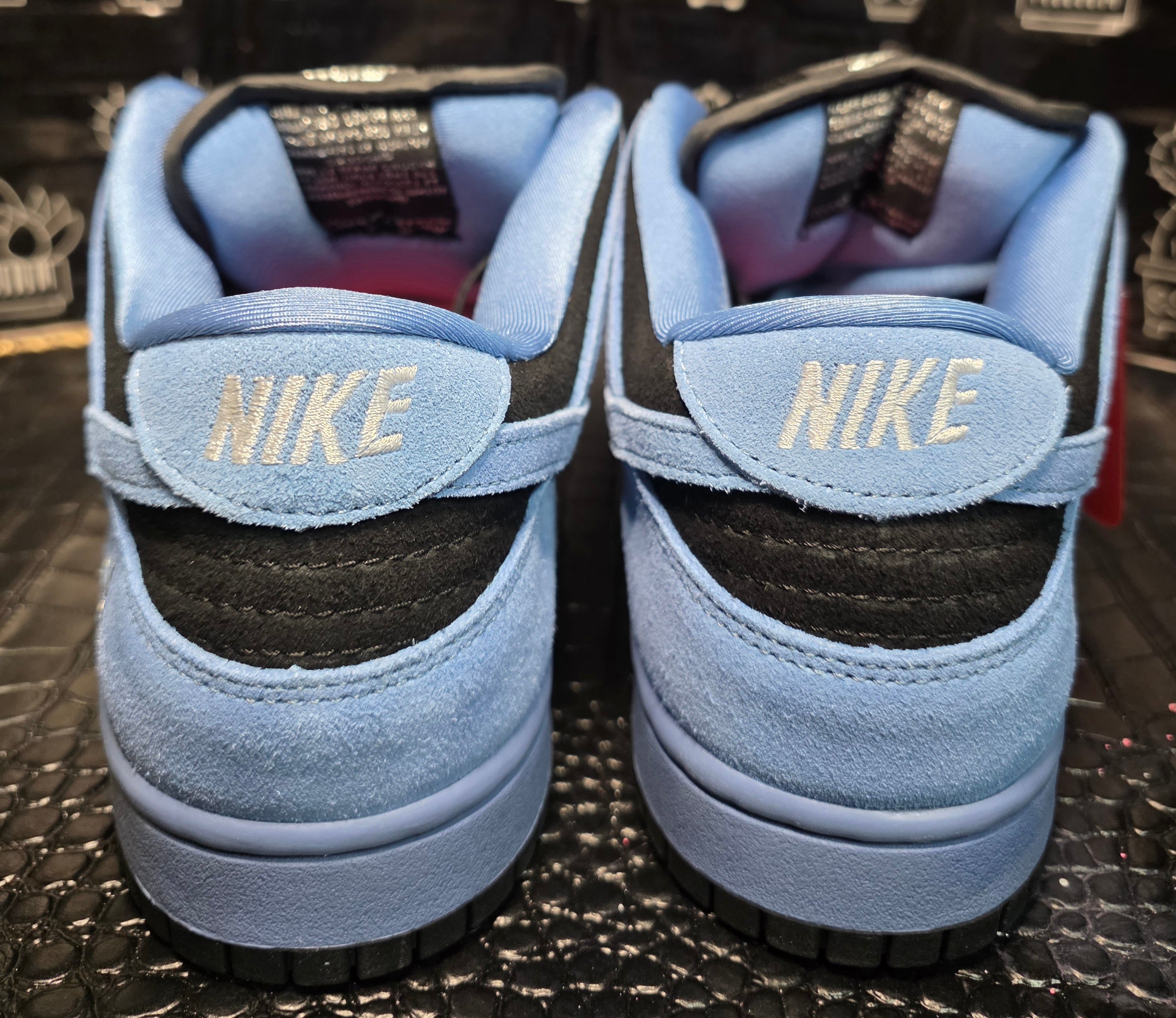Nike SB Dunk Low “Supreme Carolina Blue/Black Suede” — Design Inspired — US 11